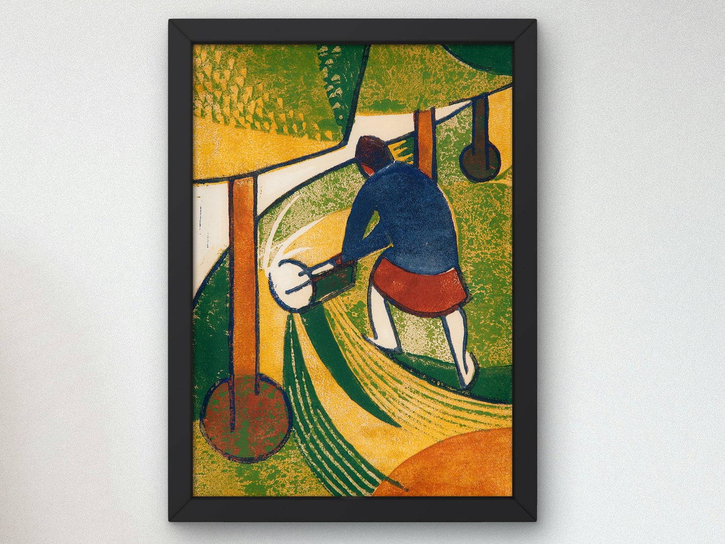 The Lawn Mower by Dorrit Black, 1932, Art Deco and American Modernism, fine art print