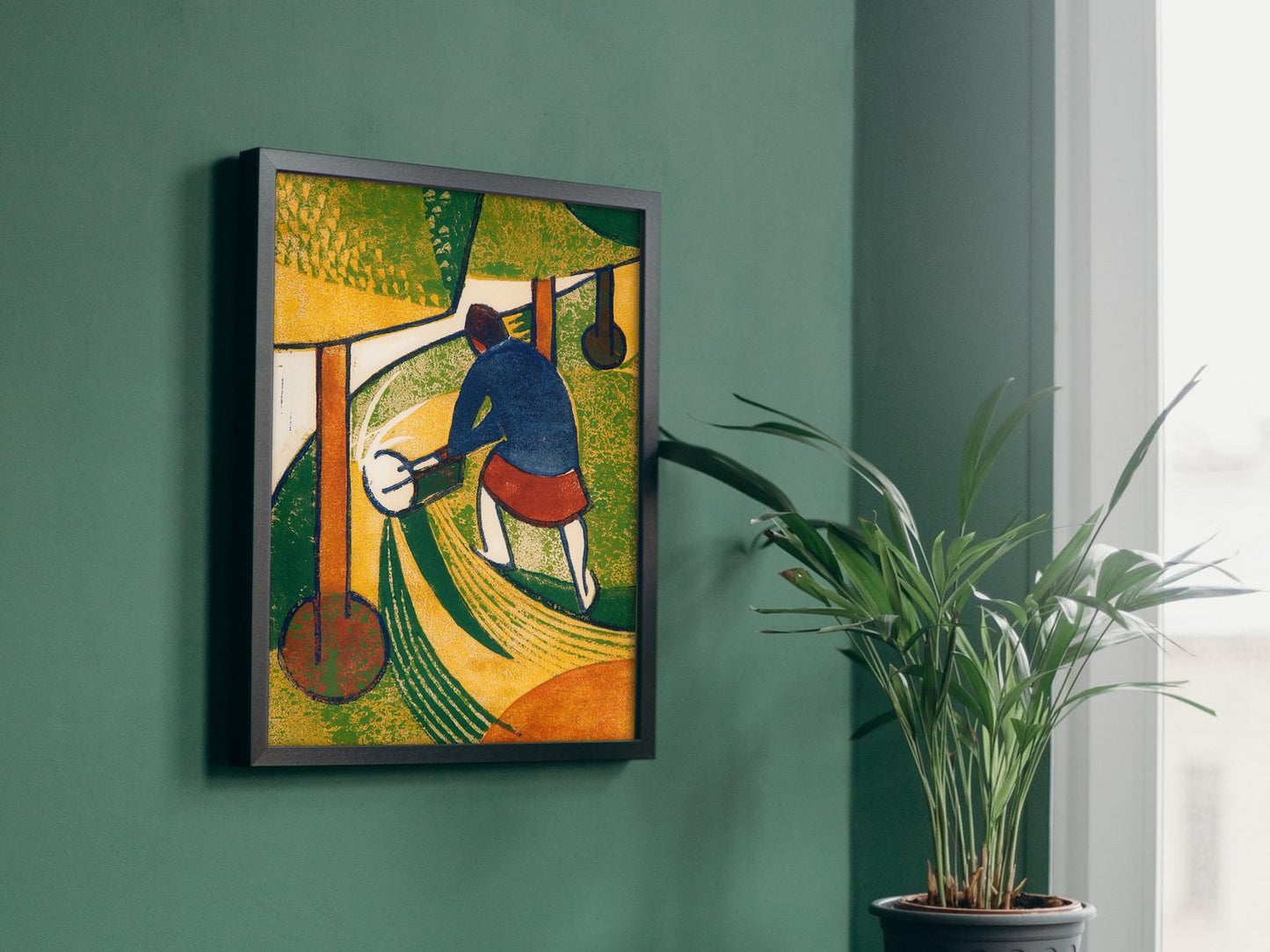 The Lawn Mower by Dorrit Black, 1932, Art Deco and American Modernism, fine art print