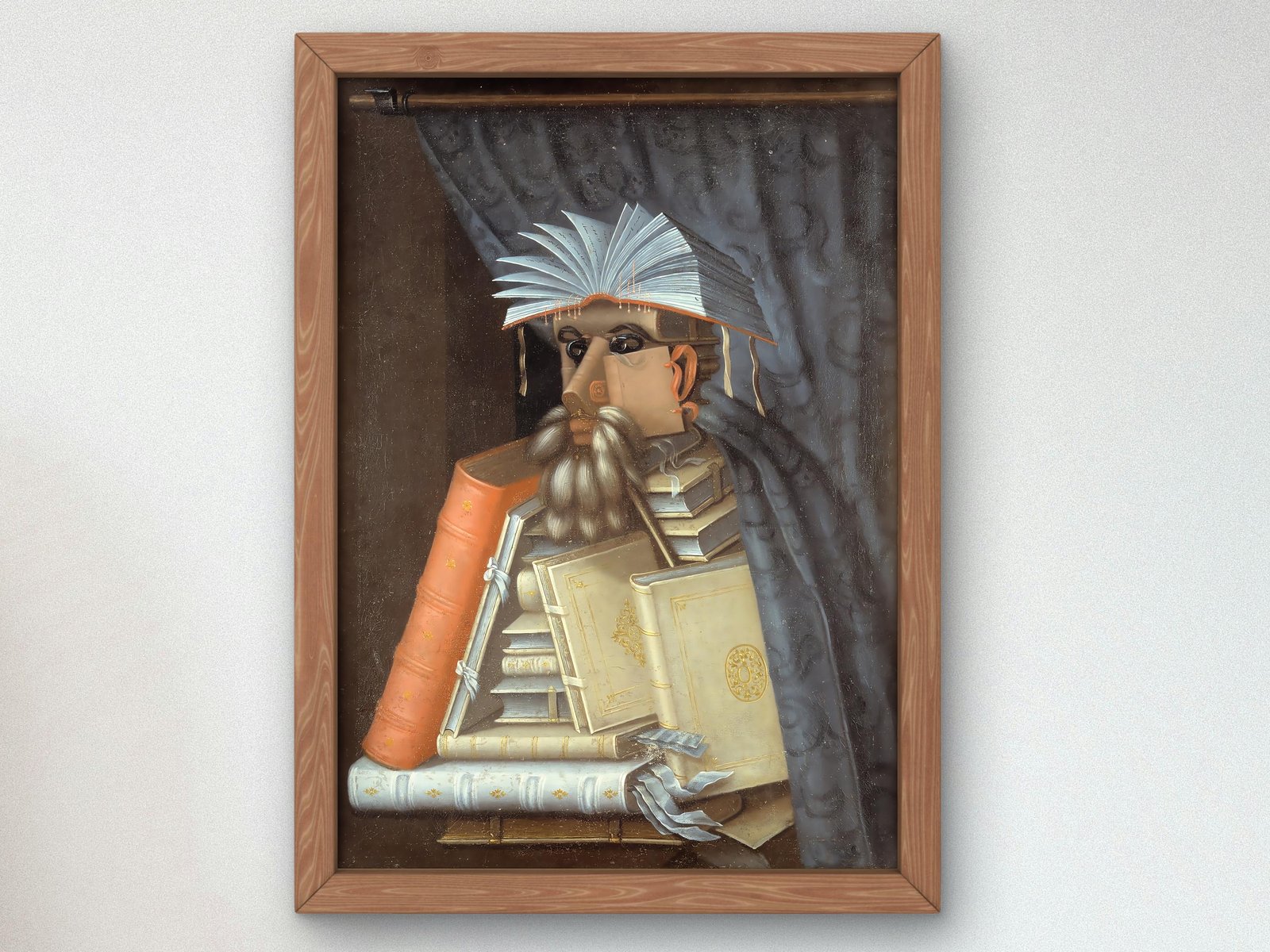 The Librarian by Giuseppe Arcimboldo, 1566, Renaissance, fine art print