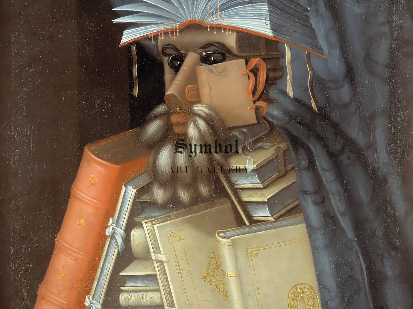 The Librarian by Giuseppe Arcimboldo, 1566, Renaissance, fine art print
