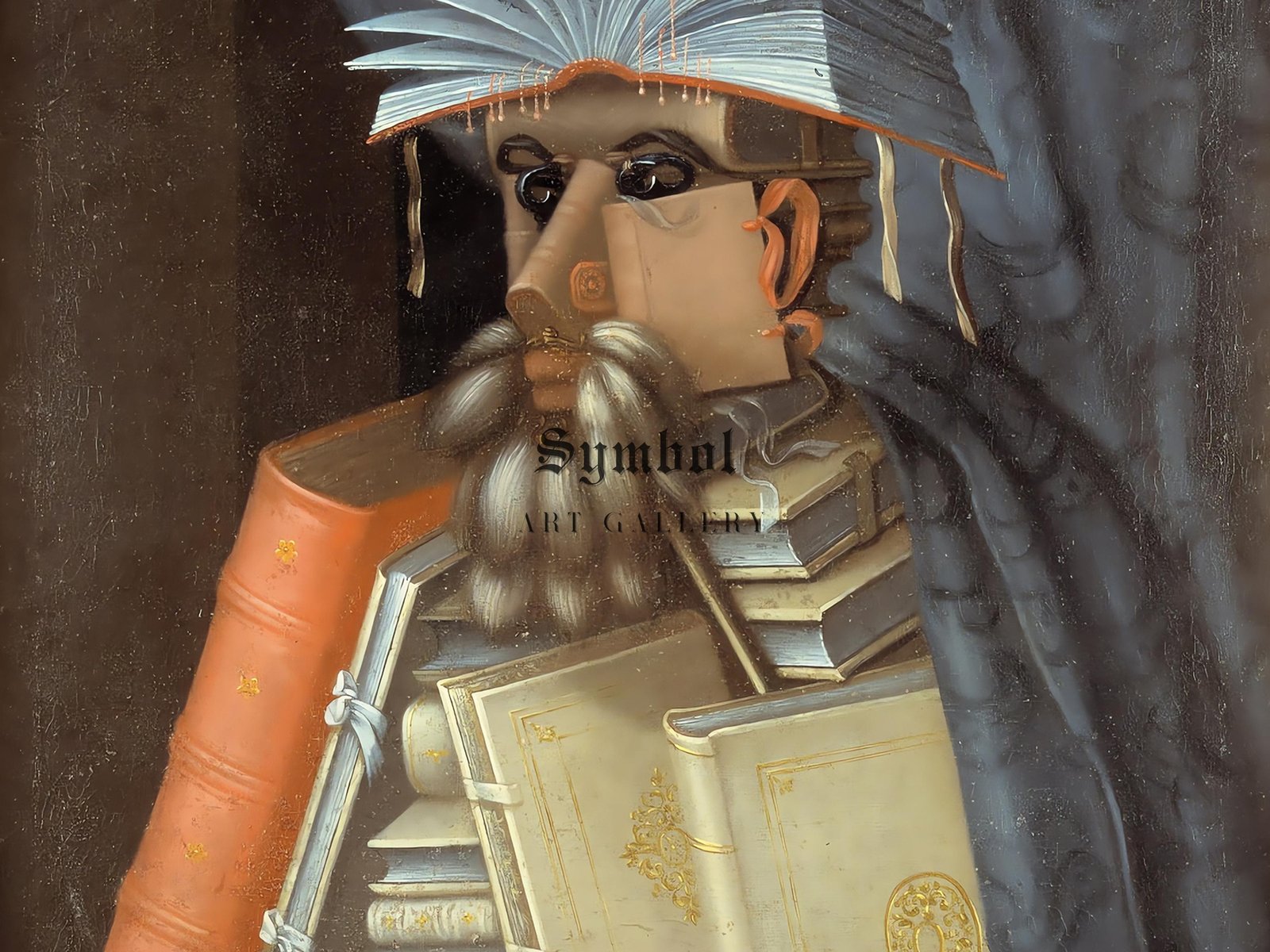 The Librarian by Giuseppe Arcimboldo, 1566, Renaissance, fine art print