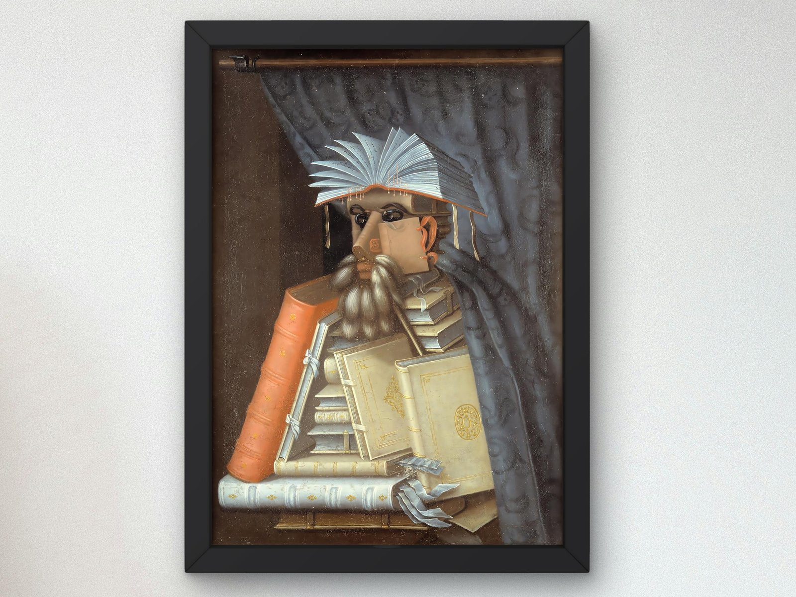The Librarian by Giuseppe Arcimboldo, 1566, Renaissance, fine art print