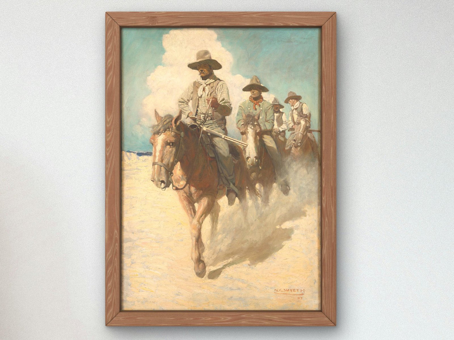 The Little Posse Started Out on its Journey by N.C. Wyeth, 1907, Realism and Naturalism, fine art print