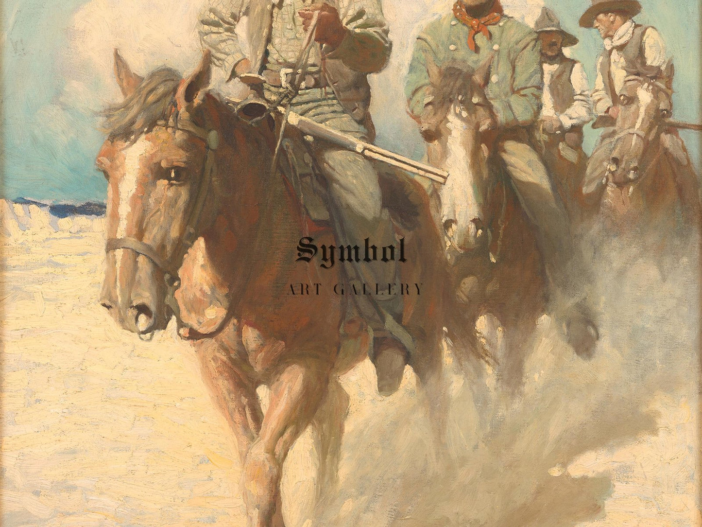 The Little Posse Started Out on its Journey by N.C. Wyeth, 1907, Realism and Naturalism, fine art print