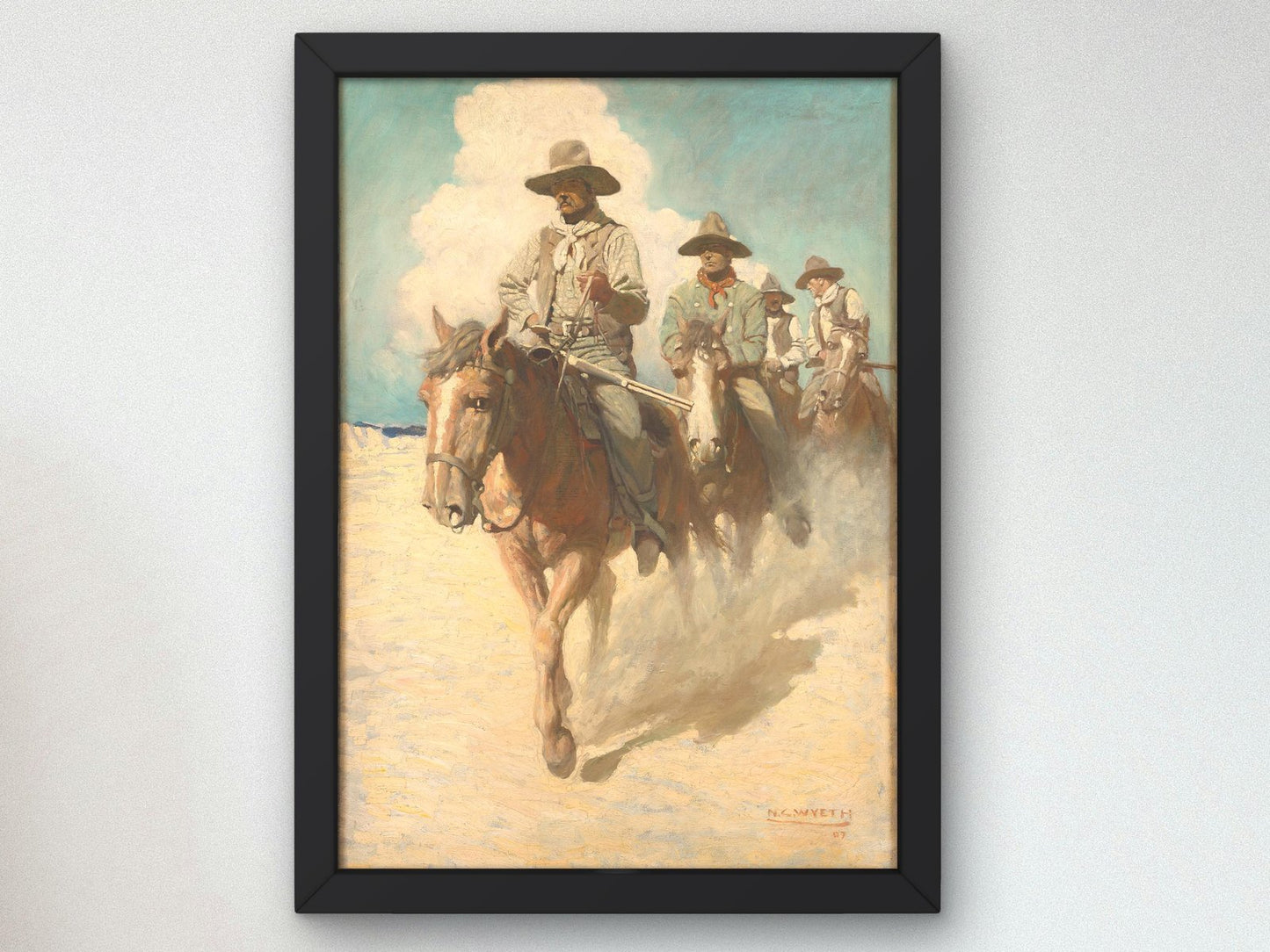 The Little Posse Started Out on its Journey by N.C. Wyeth, 1907, Realism and Naturalism, fine art print
