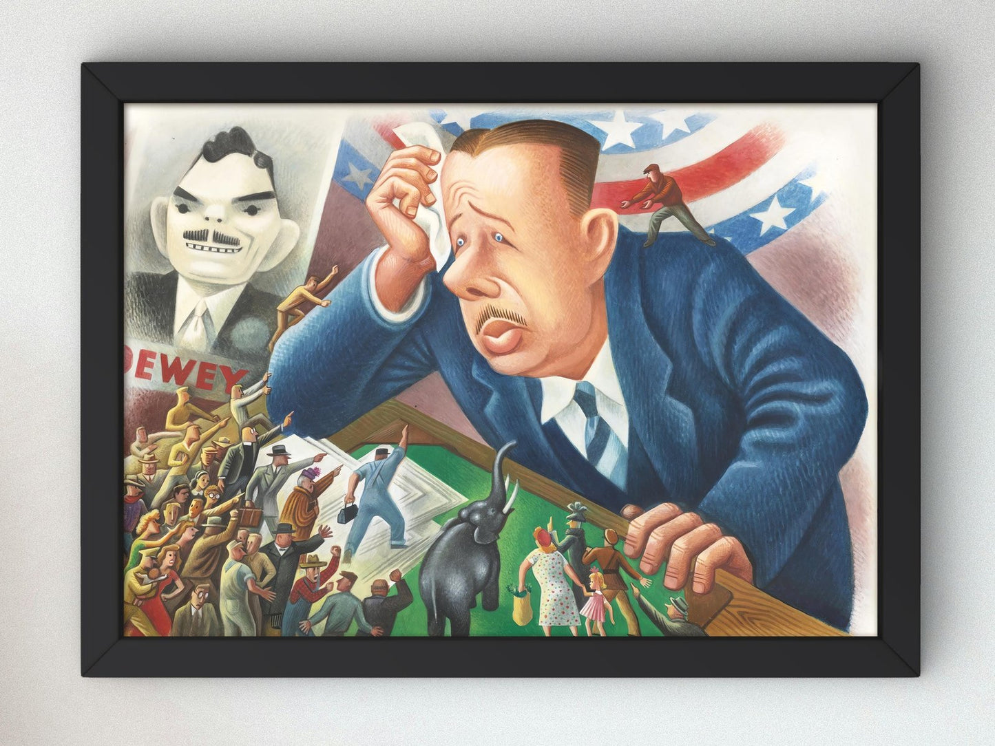 The Little Republicans Talk Back by Miguel Covarrubias, 1949, Art Deco and American Modernism, fine art print