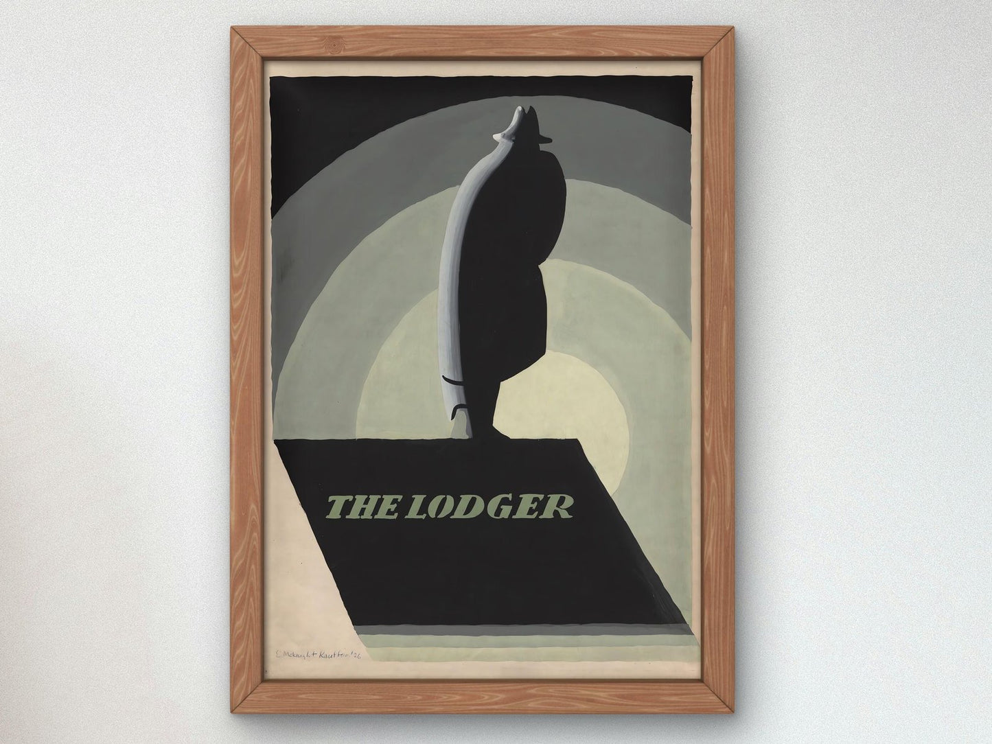 The Lodger by Edward McKnight Kauffer, 1927, Art Deco and American Modernism, fine art print