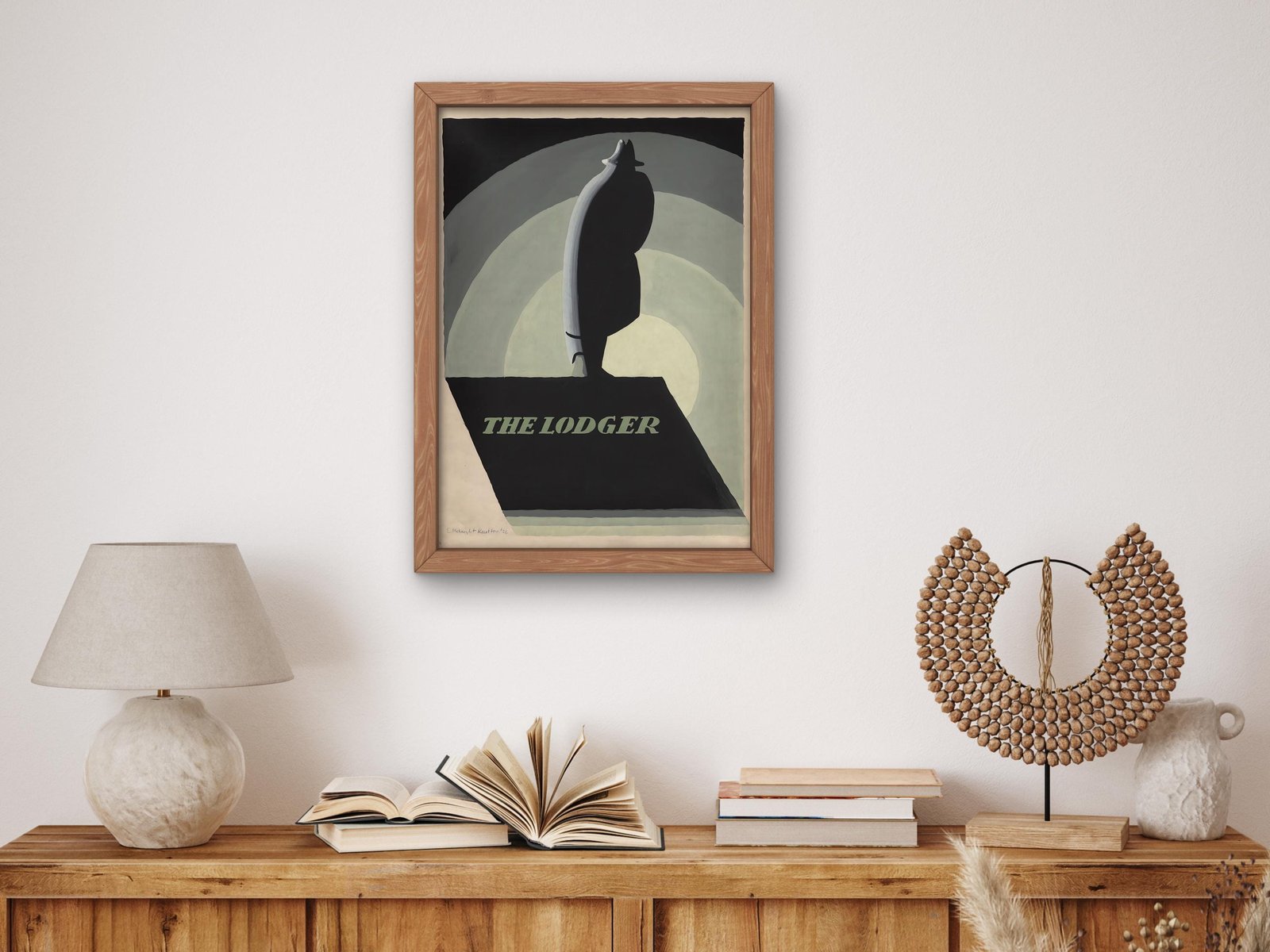 The Lodger by Edward McKnight Kauffer, 1927, Art Deco and American Modernism, fine art print