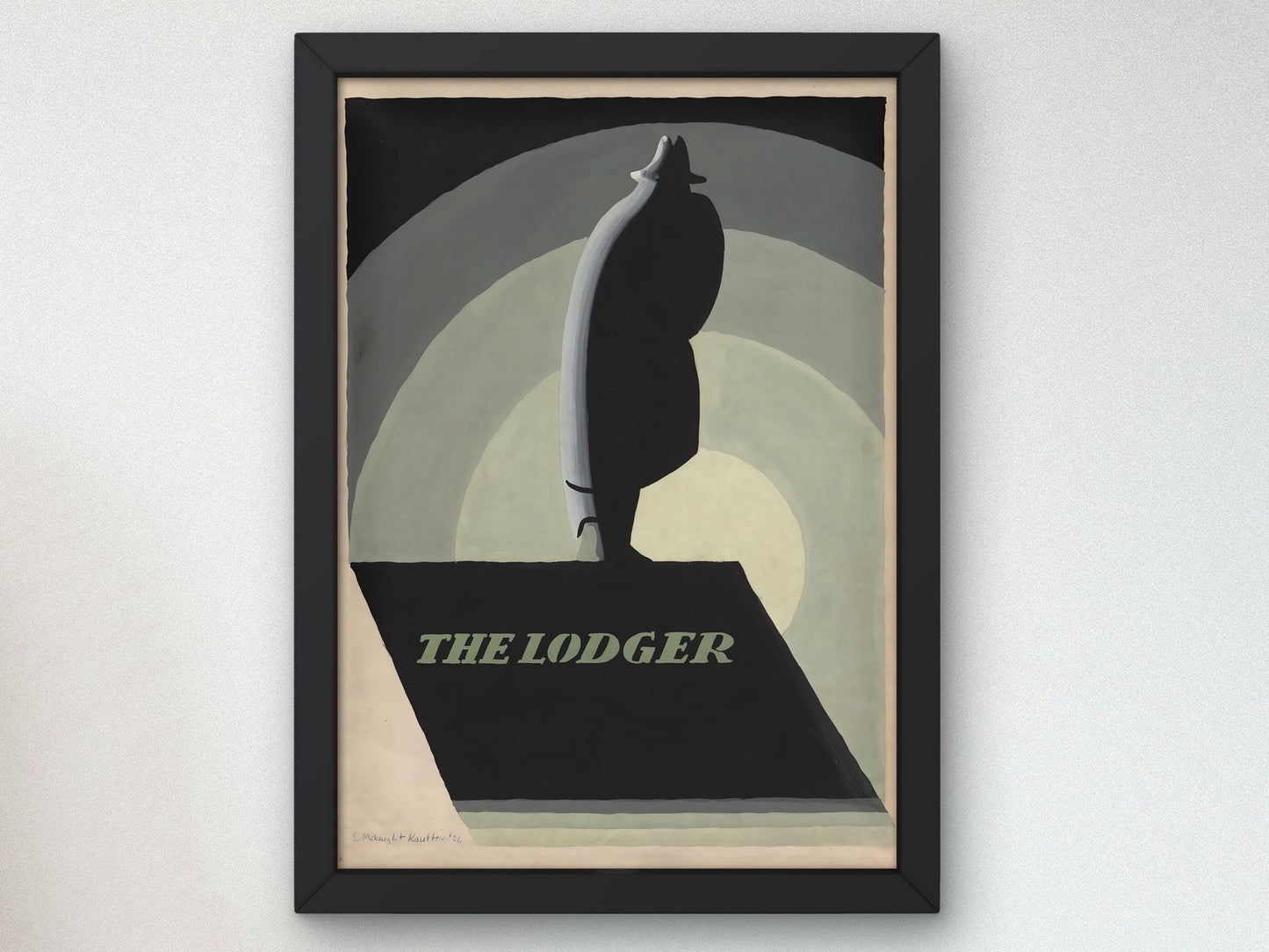 The Lodger by Edward McKnight Kauffer, 1927, Art Deco and American Modernism, fine art print