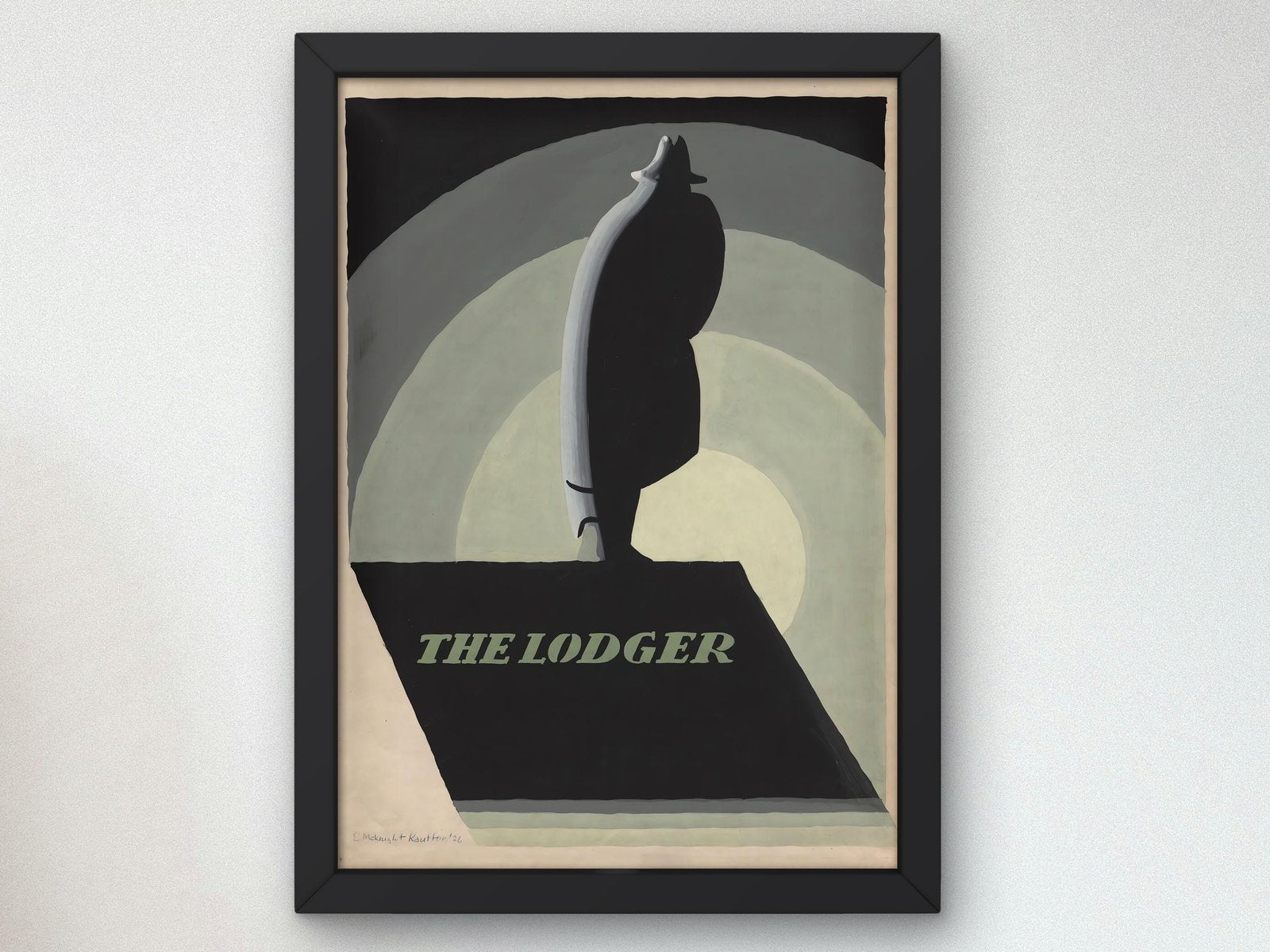 The Lodger by Edward McKnight Kauffer, 1927, Art Deco and American Modernism, fine art print
