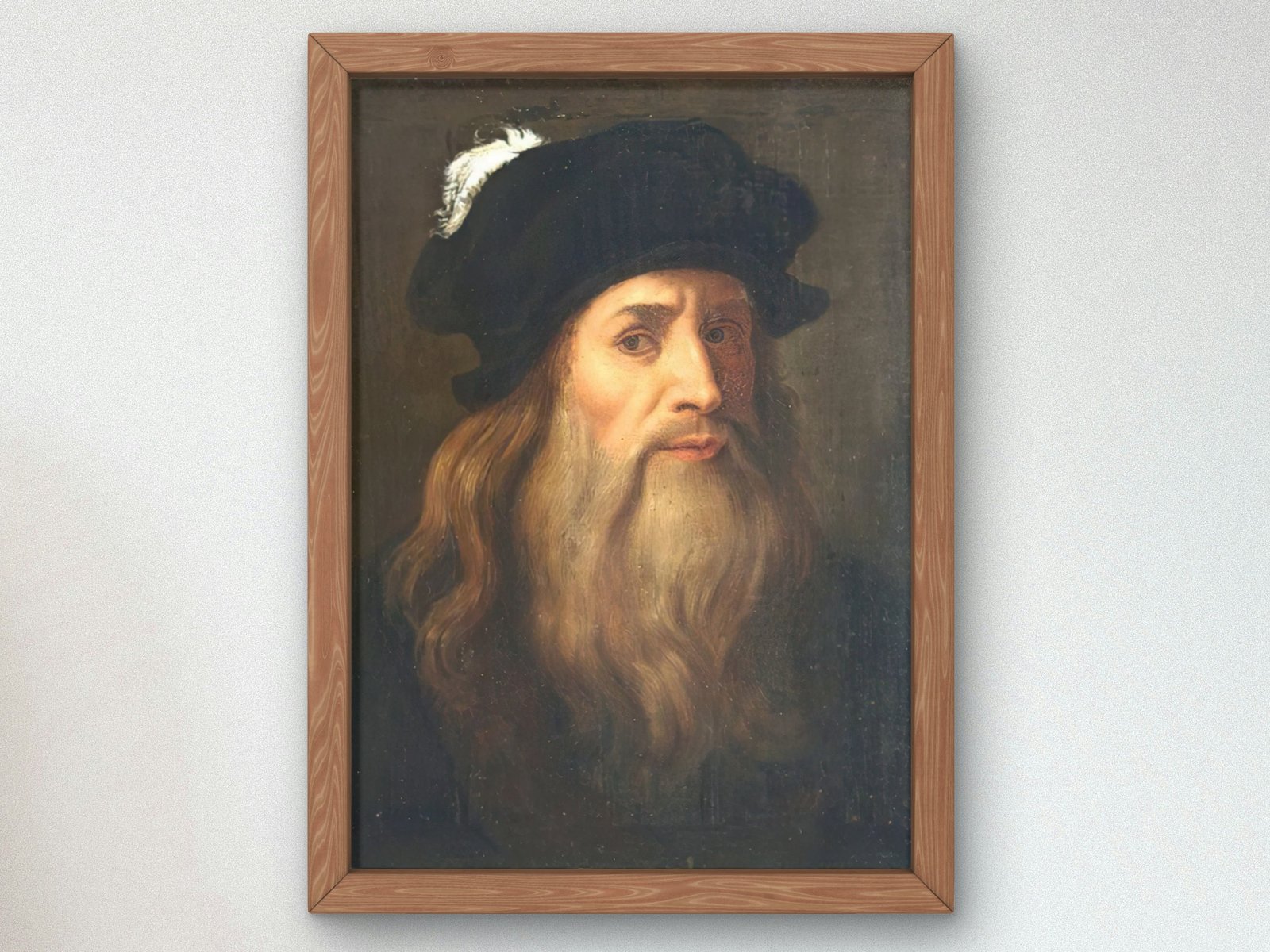 Portrait by Leonardo da Vinci, Renaissance, fine art print