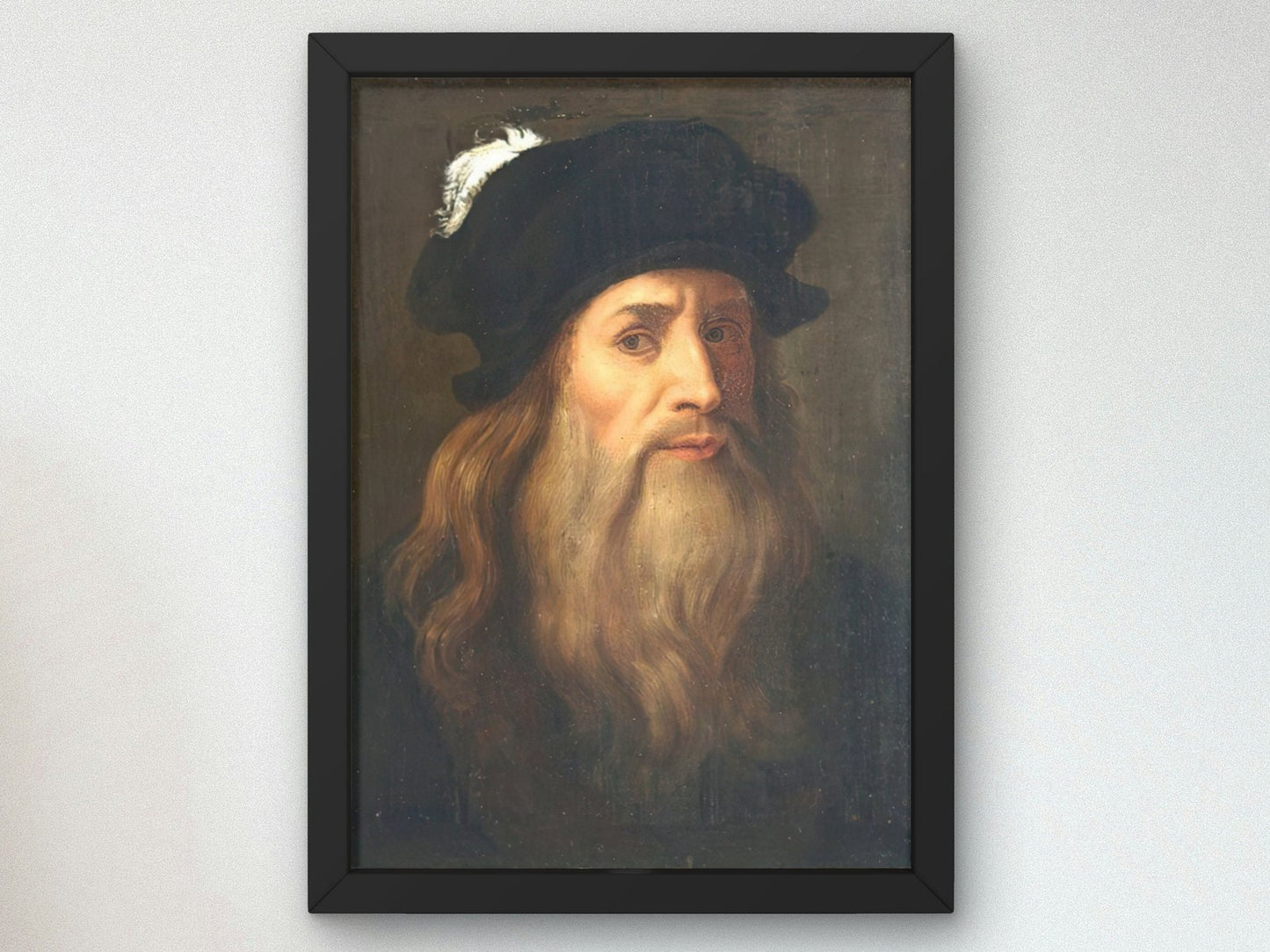 Portrait by Leonardo da Vinci, Renaissance, fine art print
