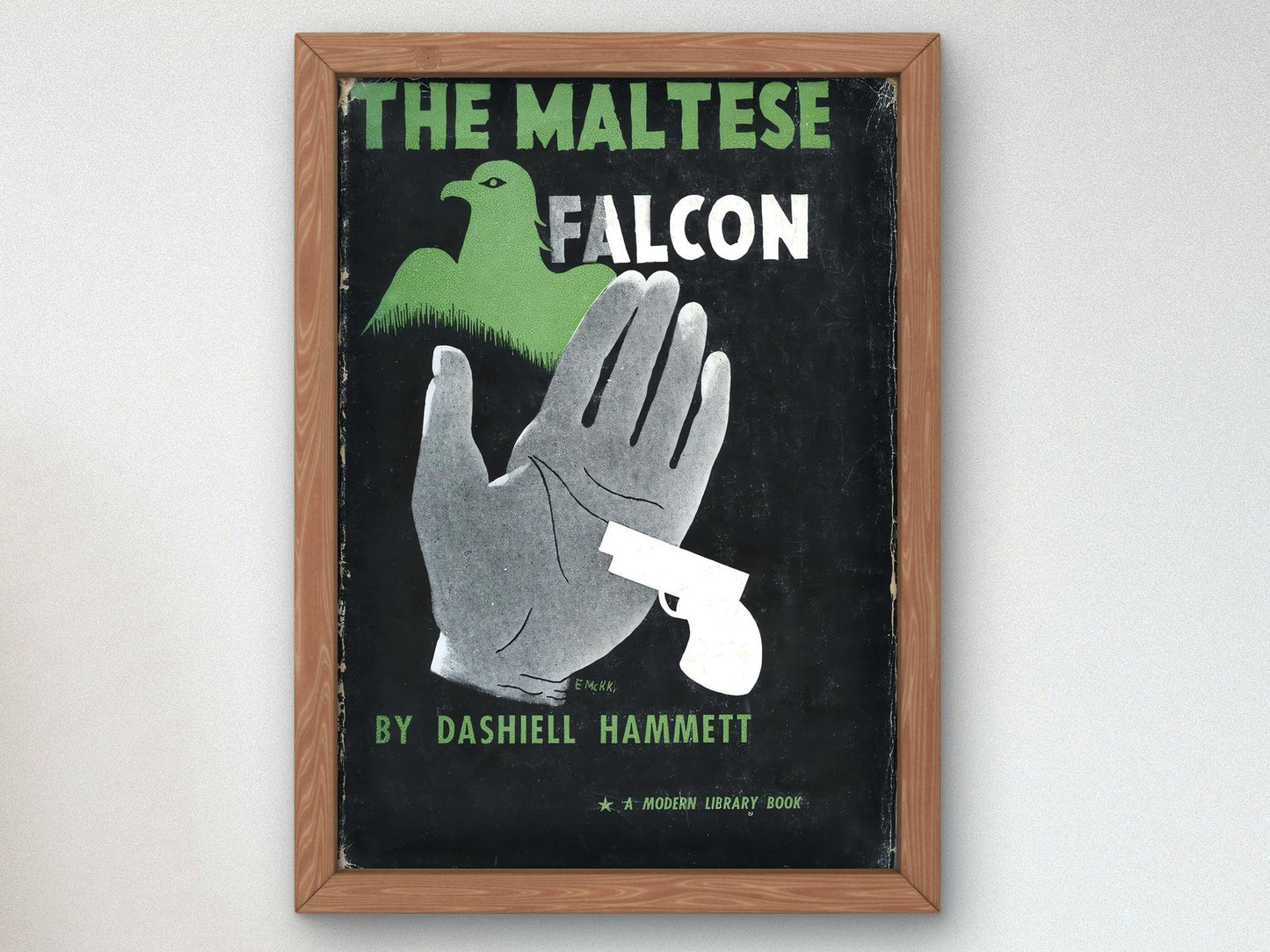 The Maltese Falcon poster by Edward McKnight Kauffer, 1931, Art Deco and American Modernism, fine art print