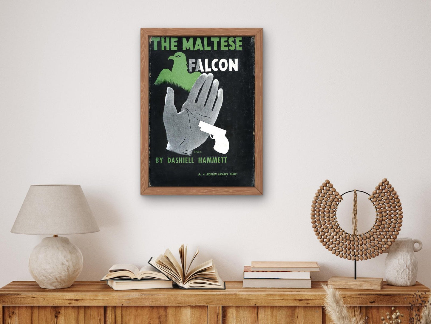 The Maltese Falcon poster by Edward McKnight Kauffer, 1931, Art Deco and American Modernism, fine art print