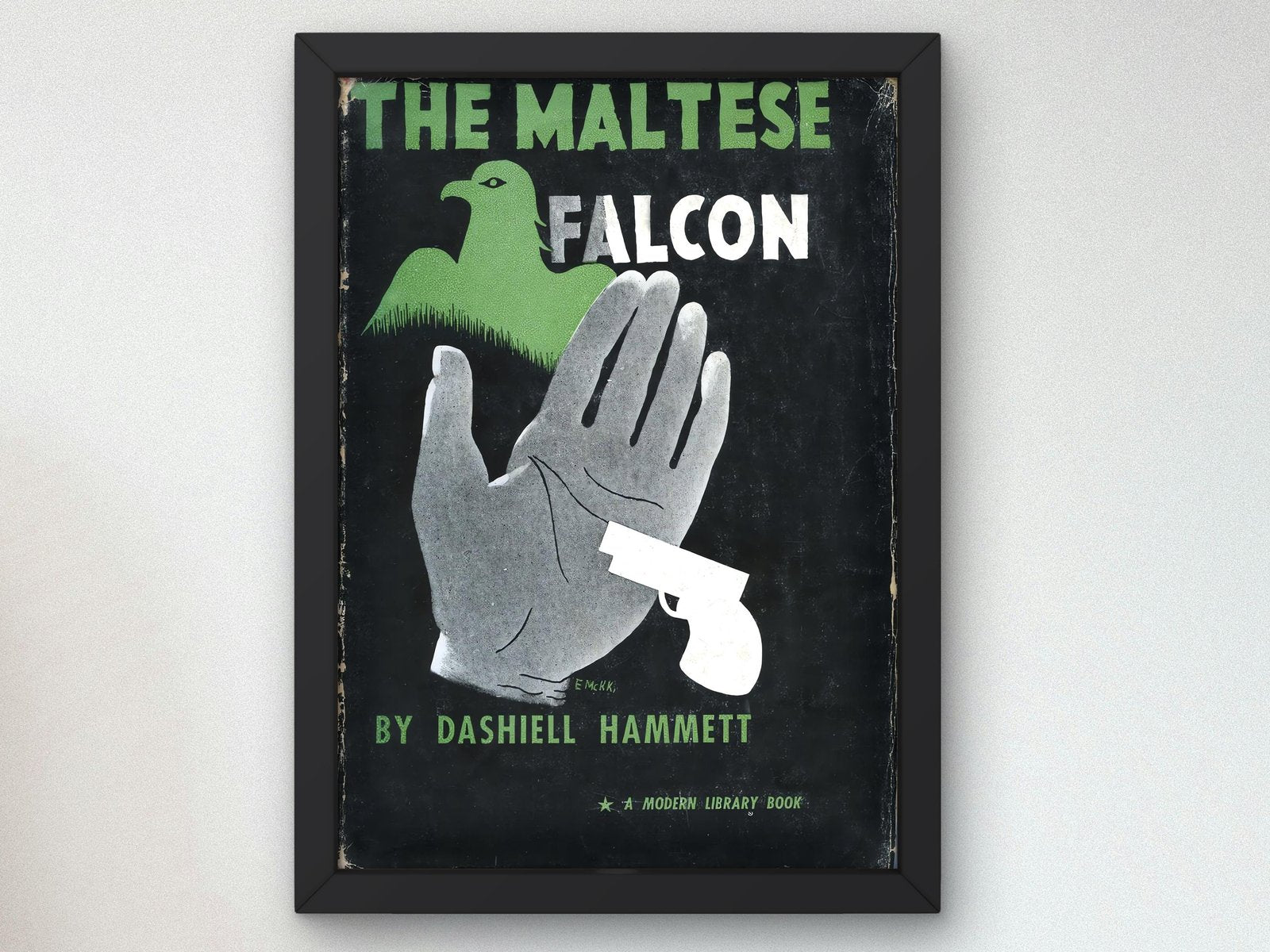 The Maltese Falcon poster by Edward McKnight Kauffer, 1931, Art Deco and American Modernism, fine art print
