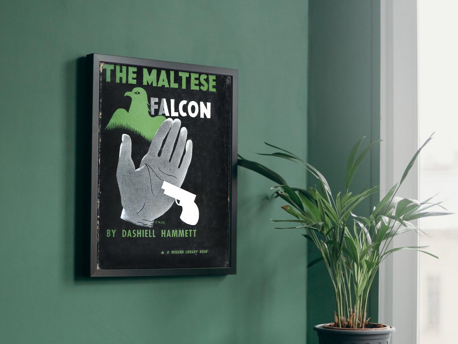 The Maltese Falcon poster by Edward McKnight Kauffer, 1931, Art Deco and American Modernism, fine art print