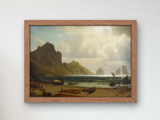 The Marina Piccola, Capri by Albert Bierstadt, 1863, Romanticism and Classical Landscapes, fine art print