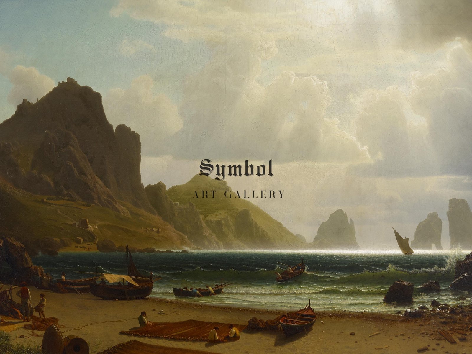 The Marina Piccola, Capri by Albert Bierstadt, 1863, Romanticism and Classical Landscapes, fine art print