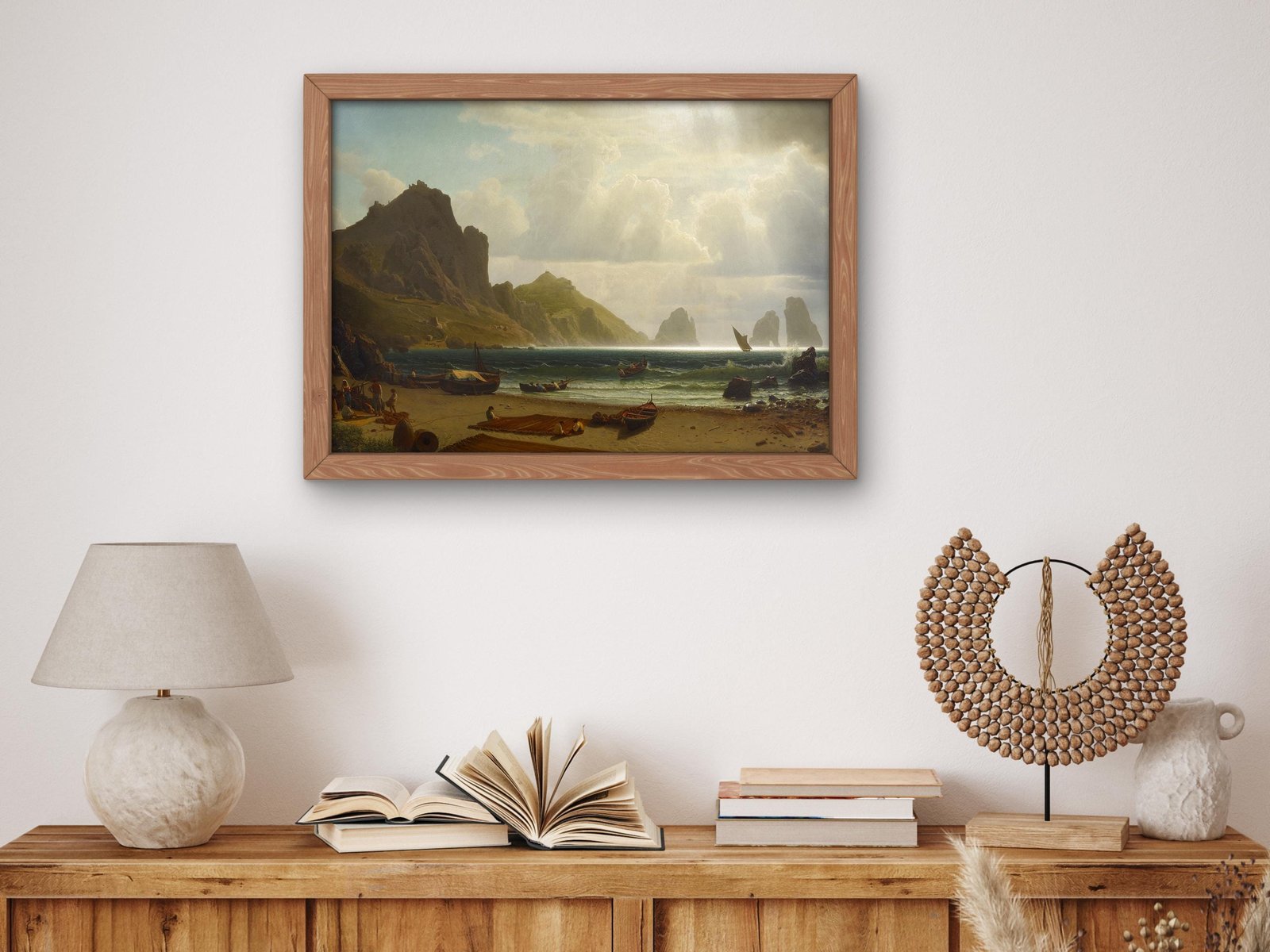 The Marina Piccola, Capri by Albert Bierstadt, 1863, Romanticism and Classical Landscapes, fine art print