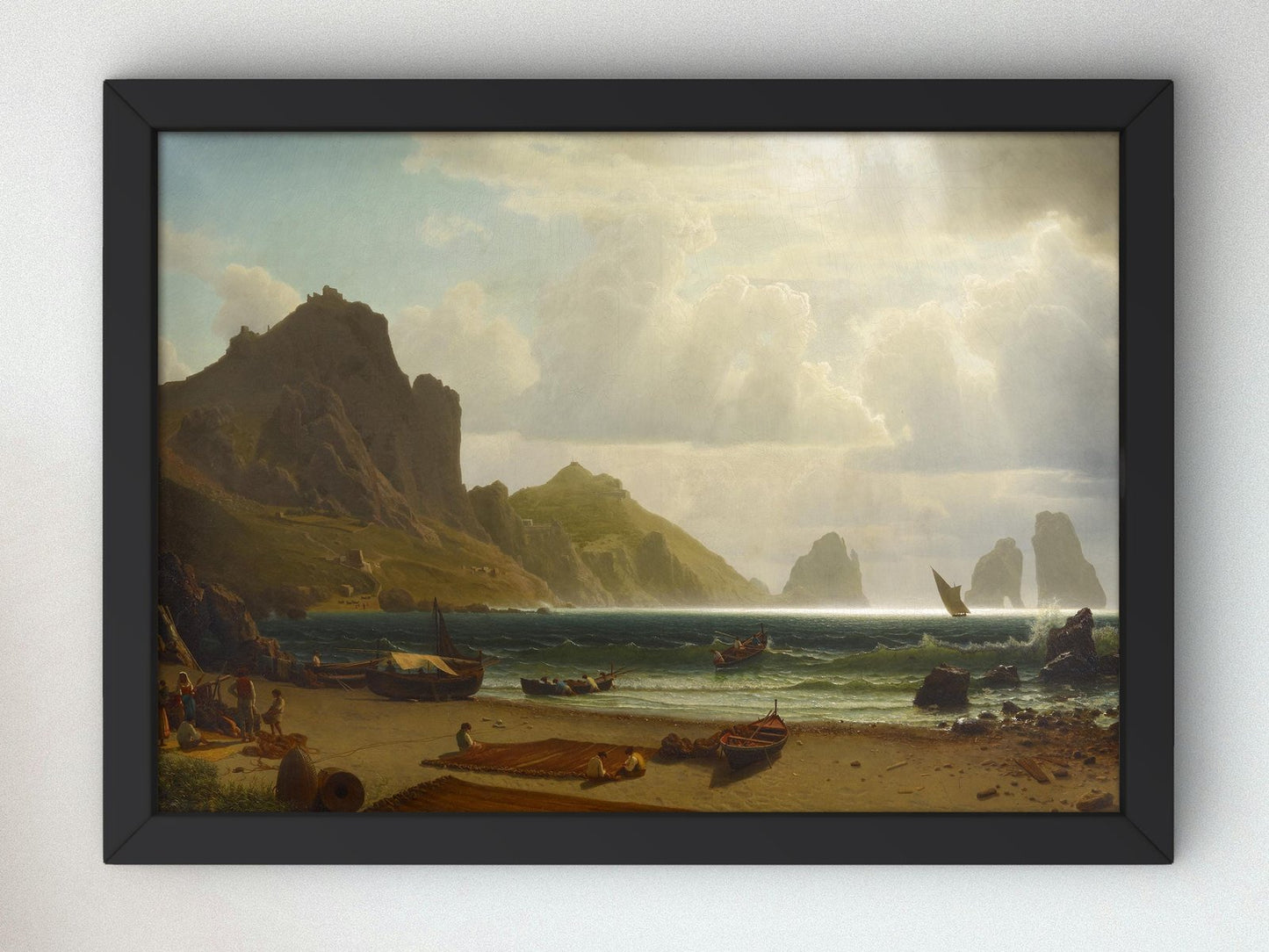 The Marina Piccola, Capri by Albert Bierstadt, 1863, Romanticism and Classical Landscapes, fine art print