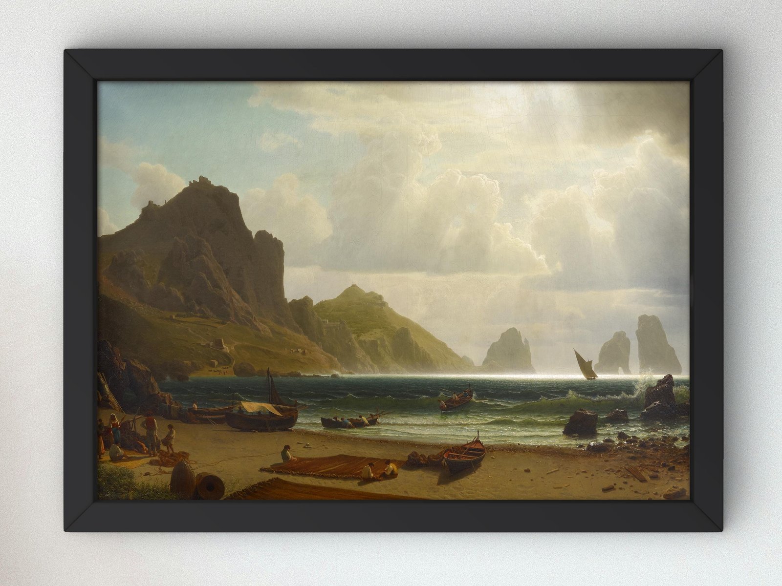 The Marina Piccola, Capri by Albert Bierstadt, 1863, Romanticism and Classical Landscapes, fine art print