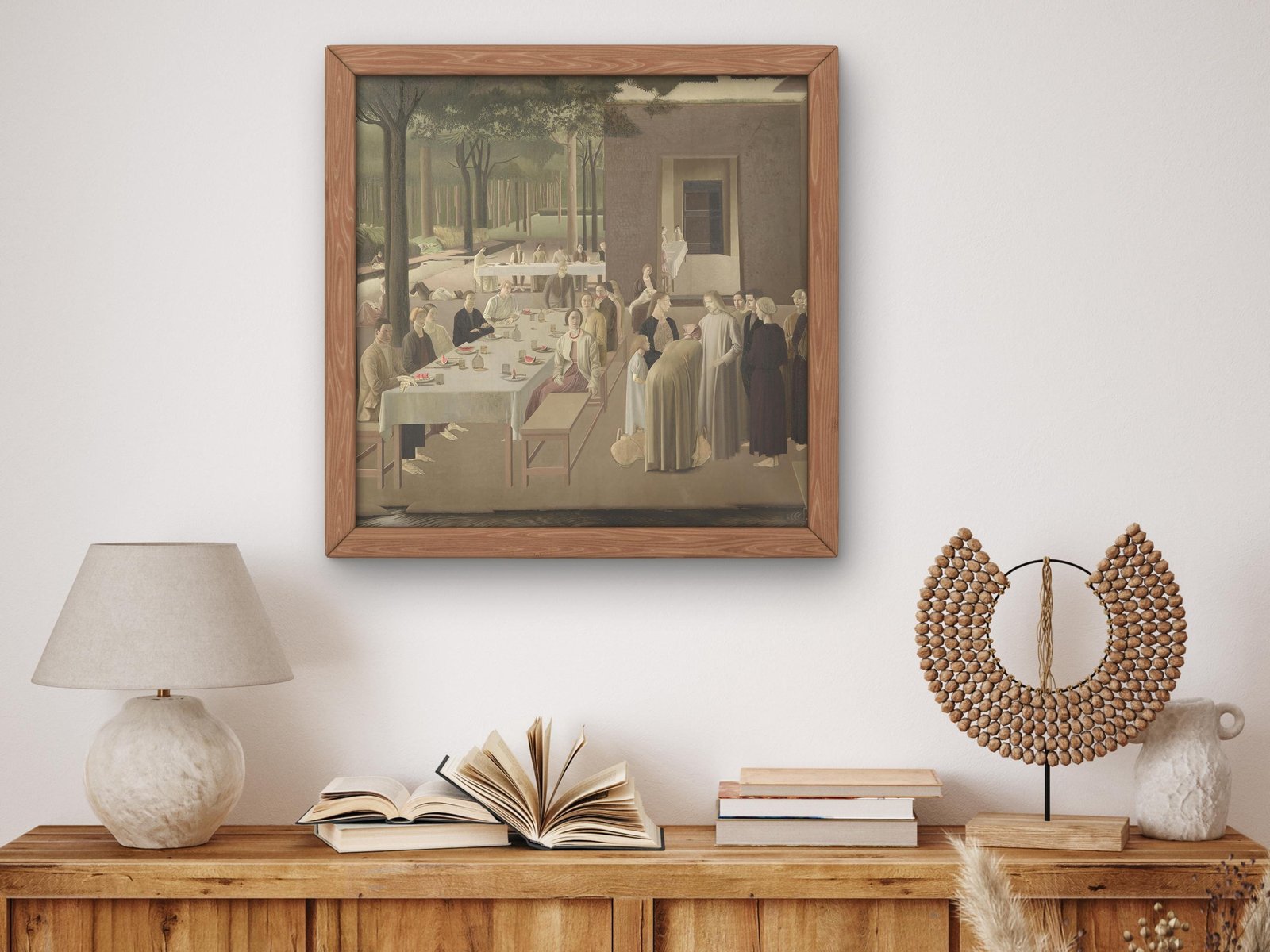 The Marriage at Cana by Winifred Knights, 1923, Art Deco and American Modernism, fine art print