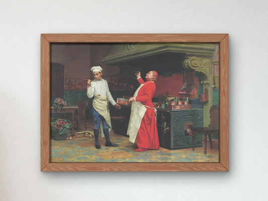 The Marvelous Sauce by Jehan Georges Vibert, 1890, Realism and Naturalism, fine art print