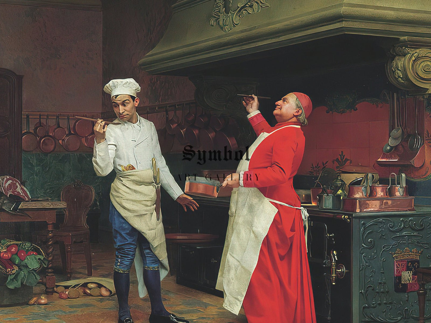The Marvelous Sauce by Jehan Georges Vibert, 1890, Realism and Naturalism, fine art print