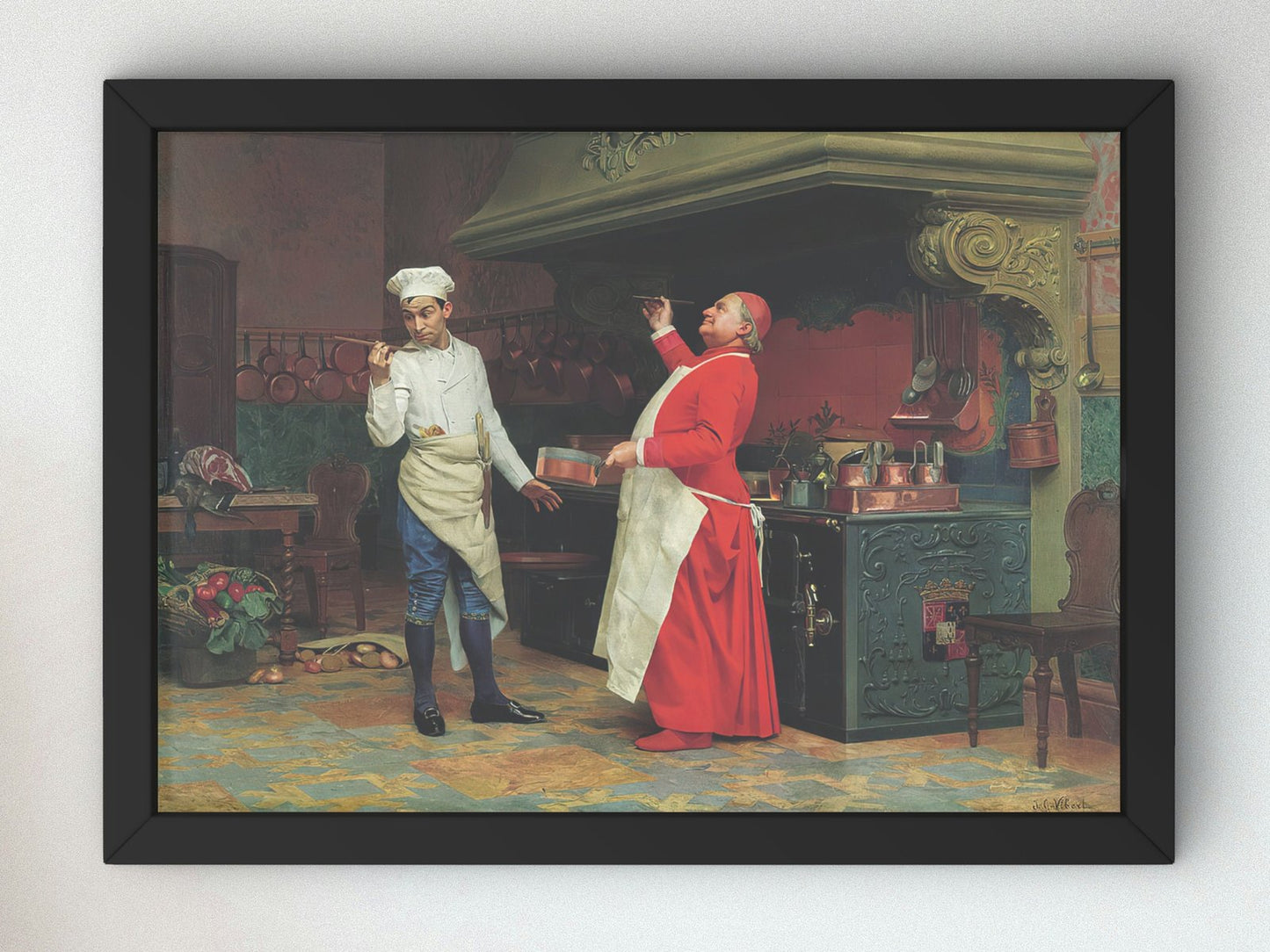 The Marvelous Sauce by Jehan Georges Vibert, 1890, Realism and Naturalism, fine art print