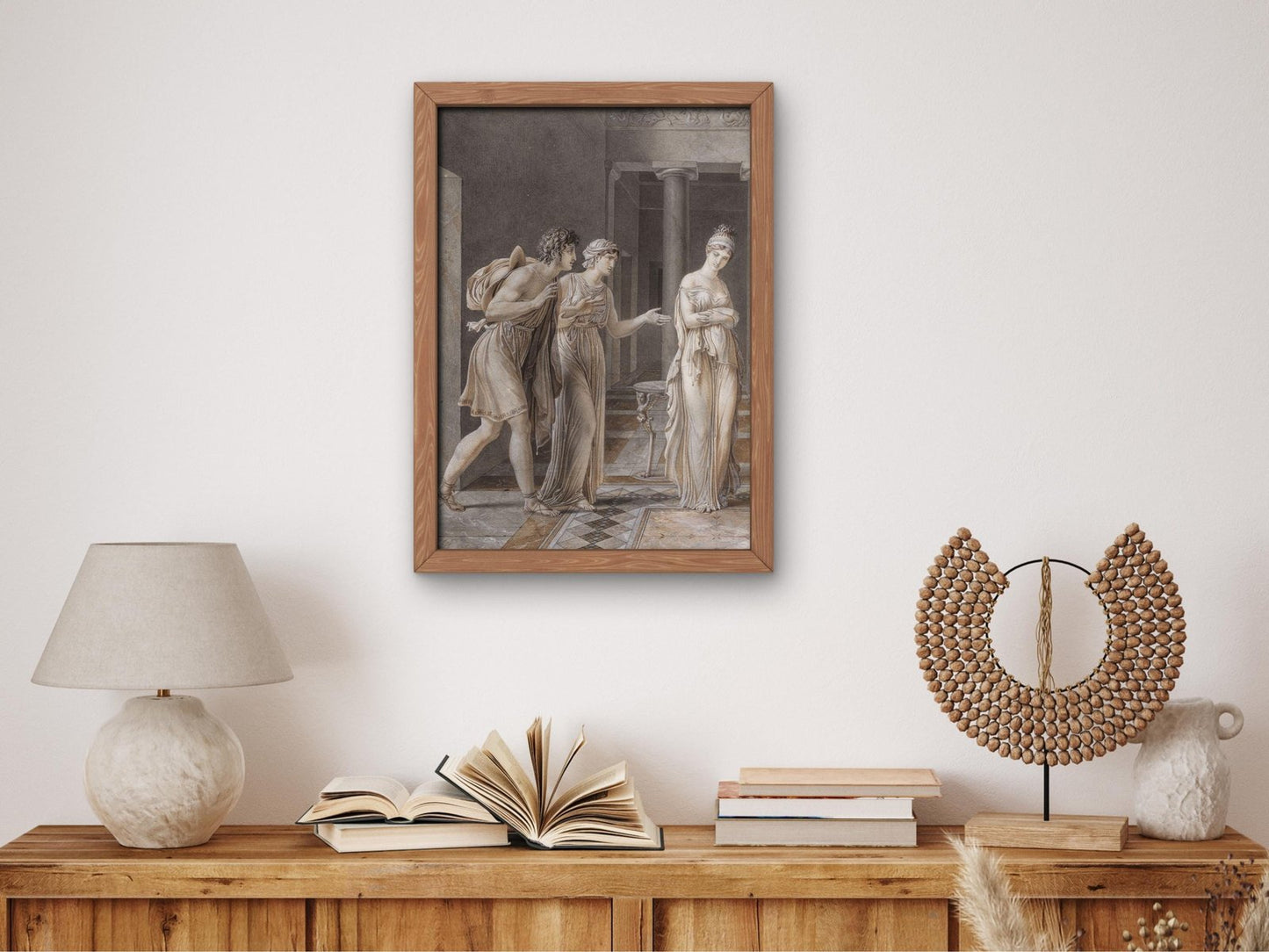 The Meeting of Orestes and Hermione by Anne Louis Girodet de Roucy Trioson, 1800, Rococo and Neoclassicism, fine art print