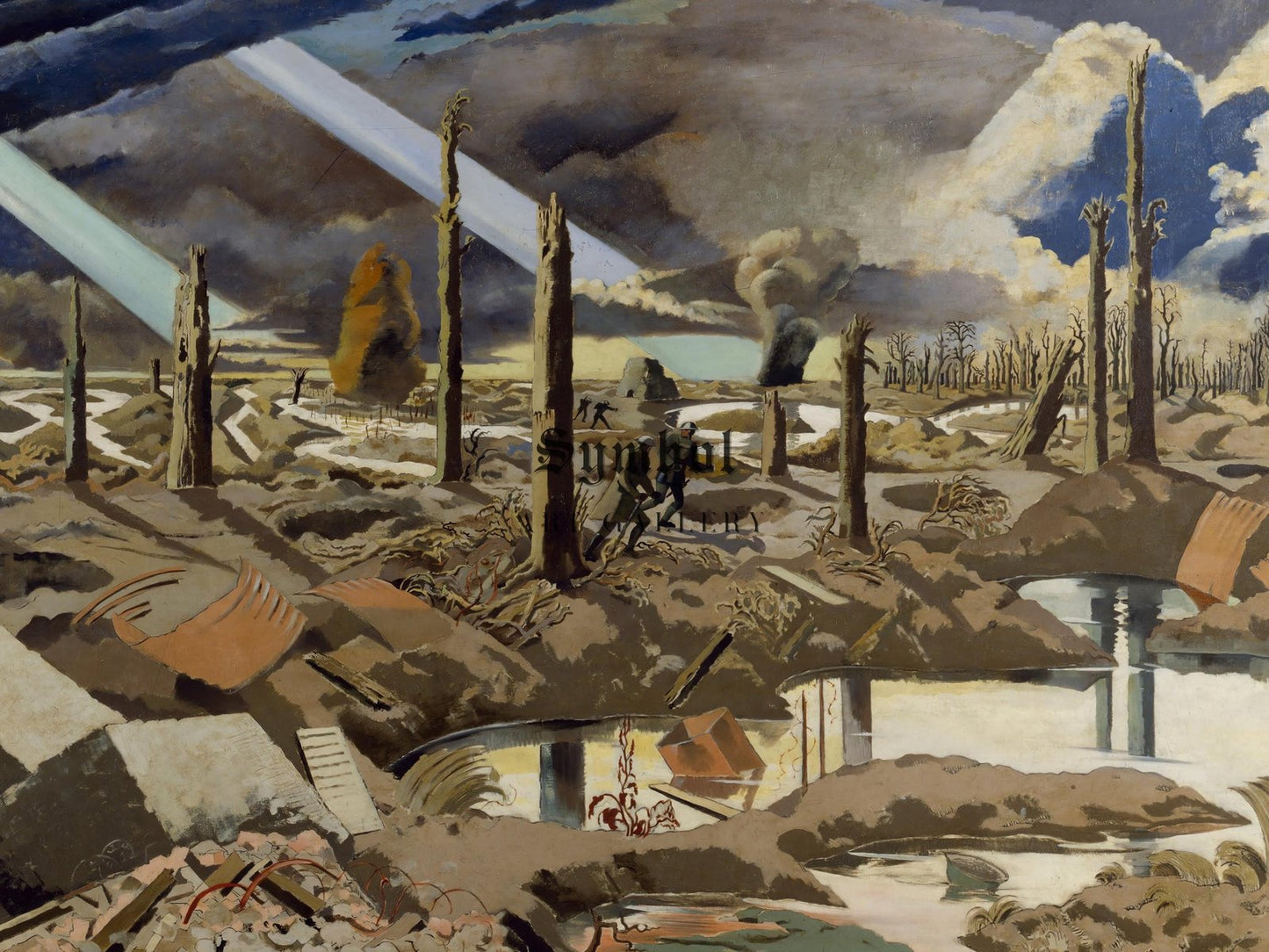 The Menin Road by Paul Nash, 1919, Surrealism and Modern Art, fine art print