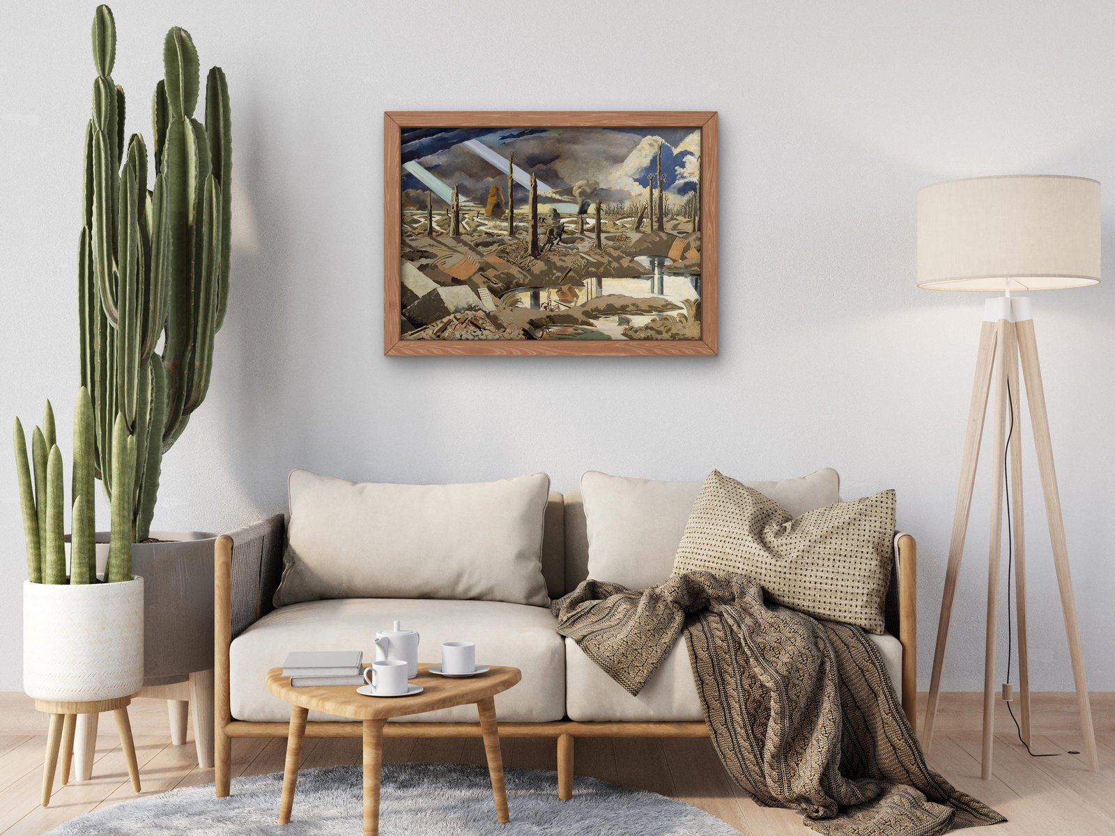 The Menin Road by Paul Nash, 1919, Surrealism and Modern Art, fine art print