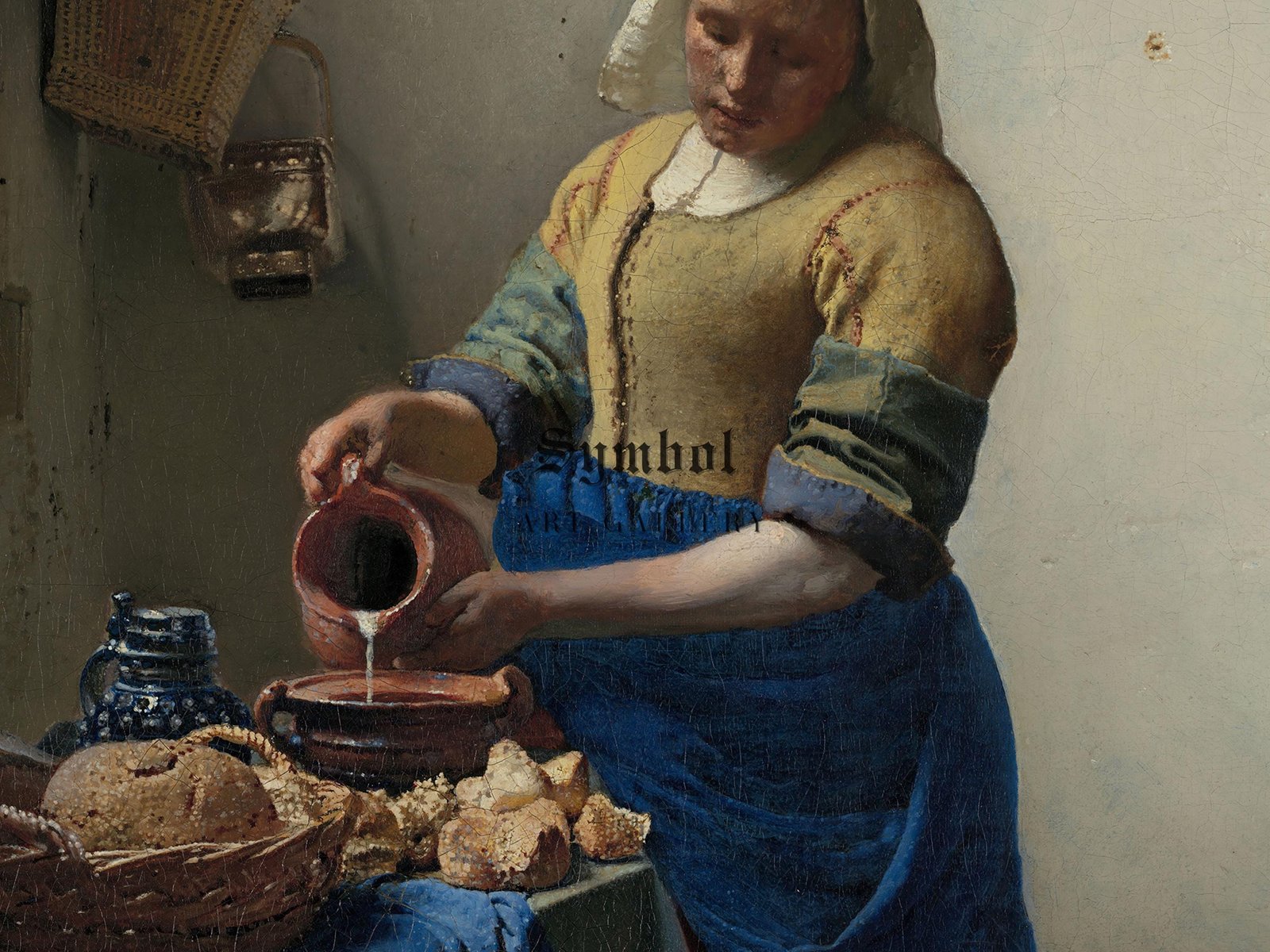 The Milkmaid by Johannes Vermeer, 1658, Baroque and Chiaroscuro, fine art print