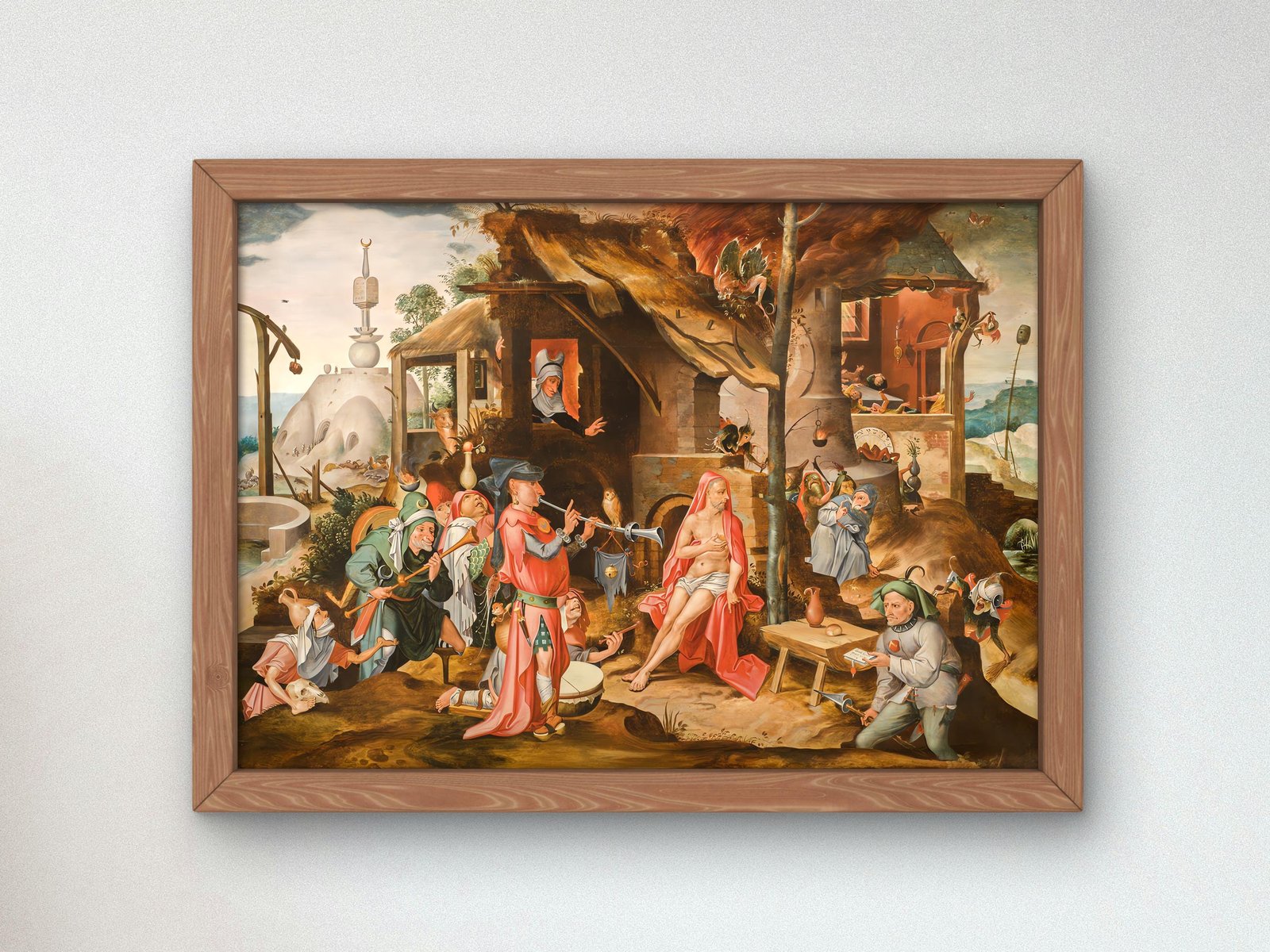 The Mocking of Job by Pieter Huys, 1550, Renaissance, fine art print