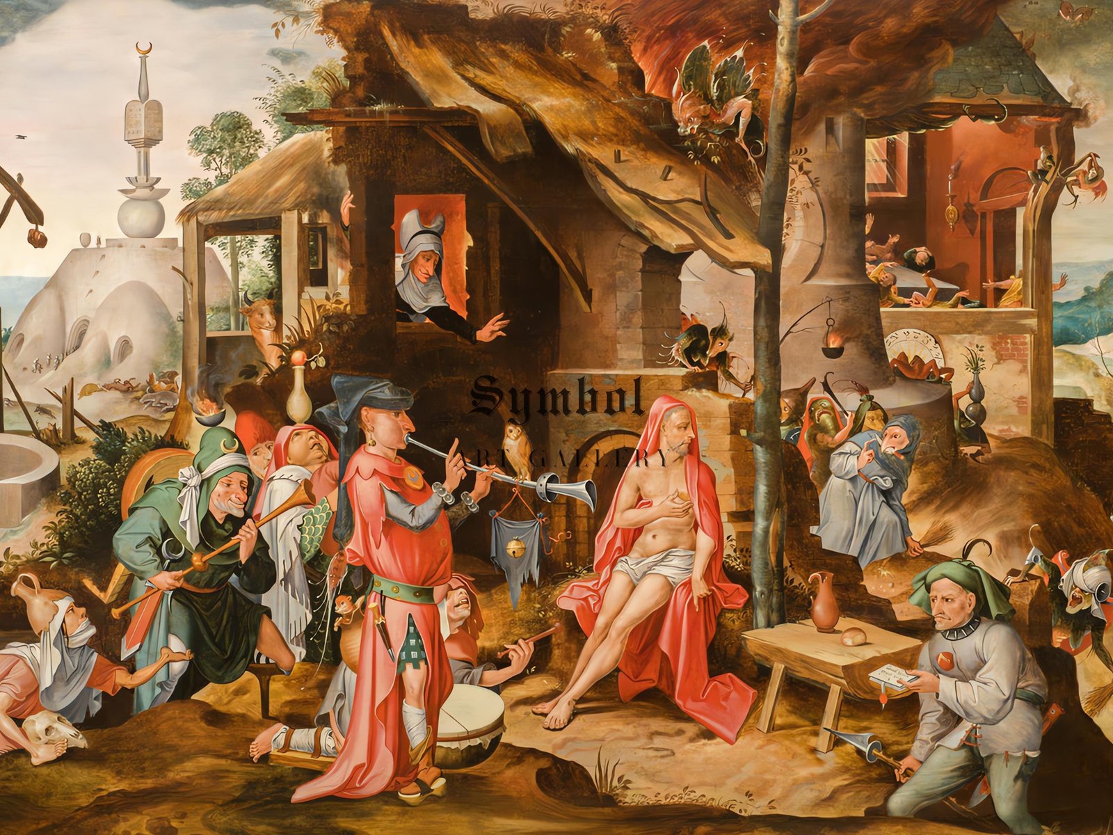 The Mocking of Job by Pieter Huys, 1550, Renaissance, fine art print
