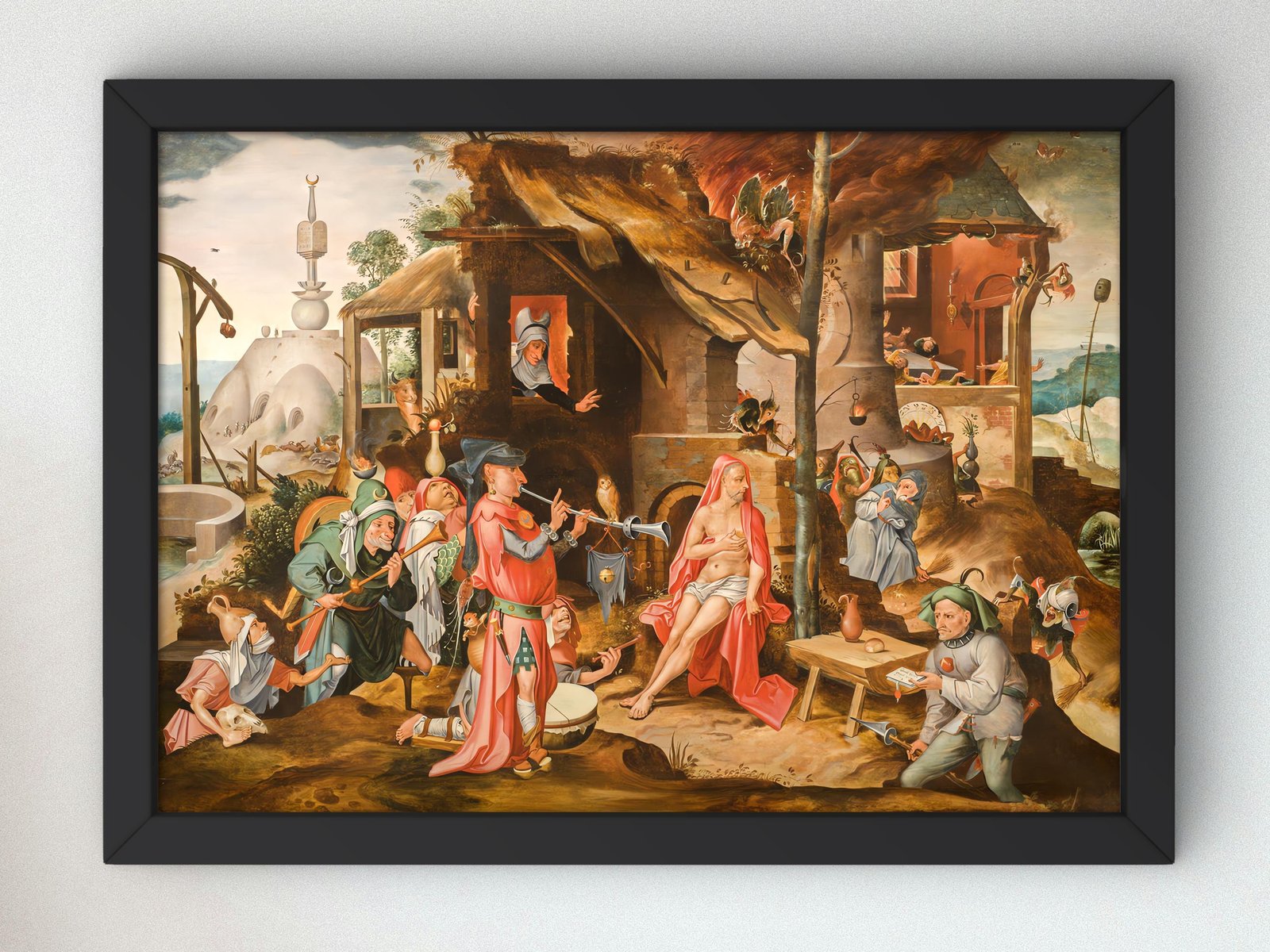 The Mocking of Job by Pieter Huys, 1550, Renaissance, fine art print