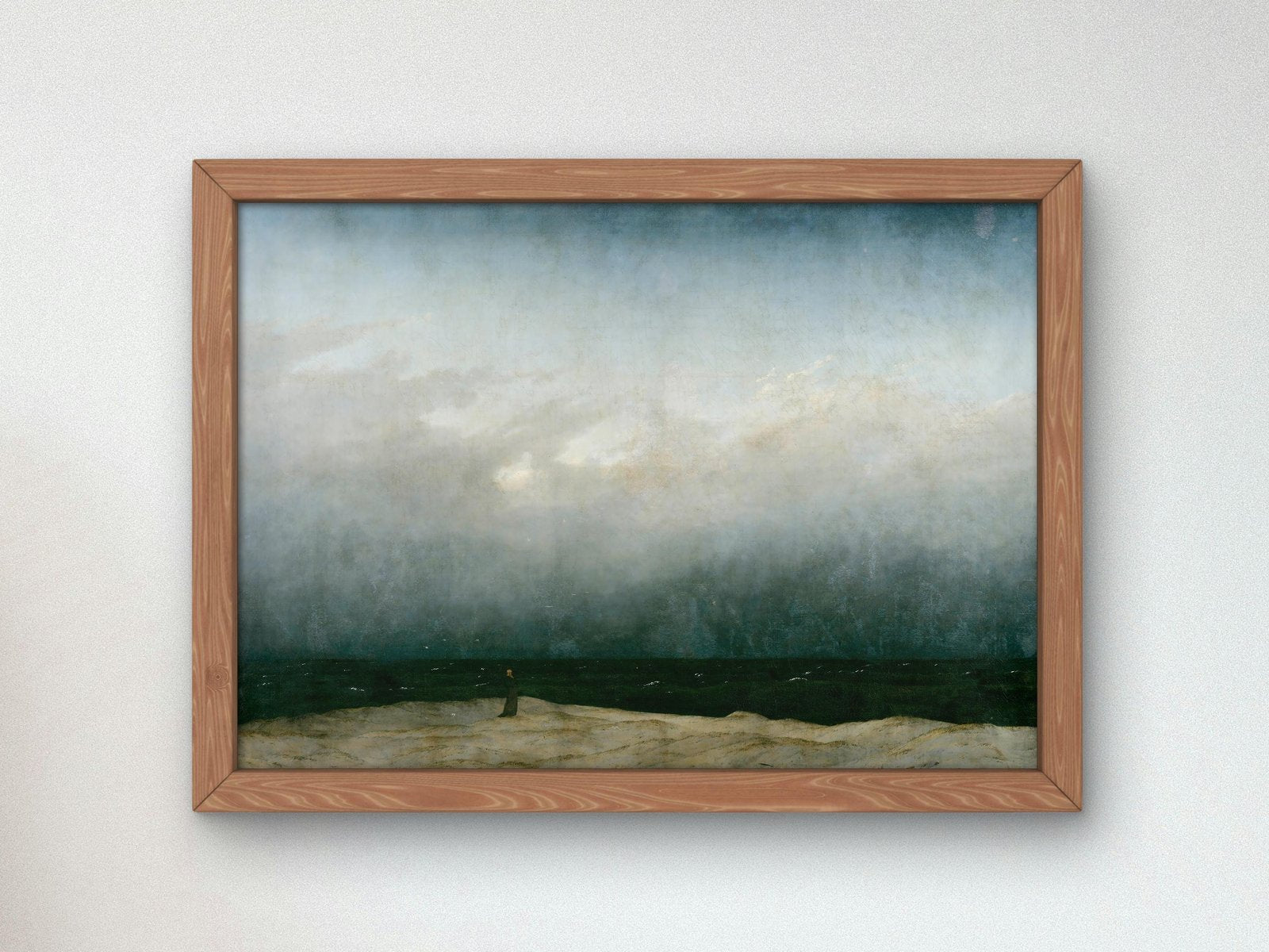 Monk by the Sea by Caspar David Friedrich, 1808, Romanticism, fine art print