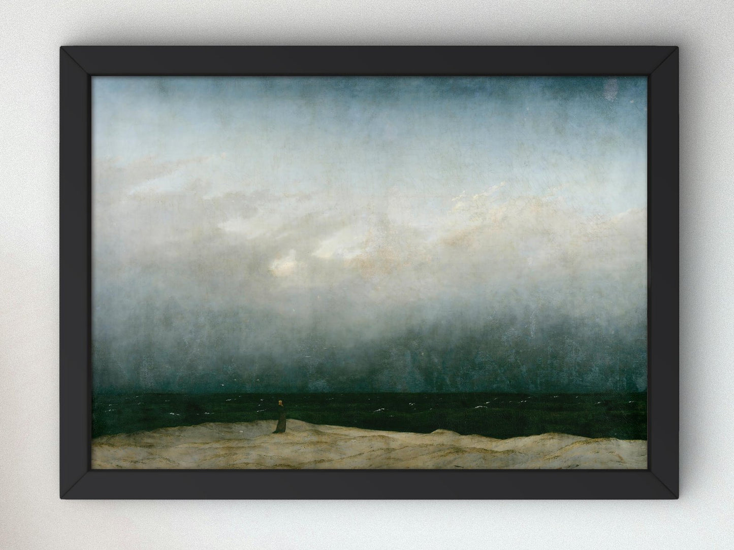 Monk by the Sea by Caspar David Friedrich, 1808, Romanticism, fine art print
