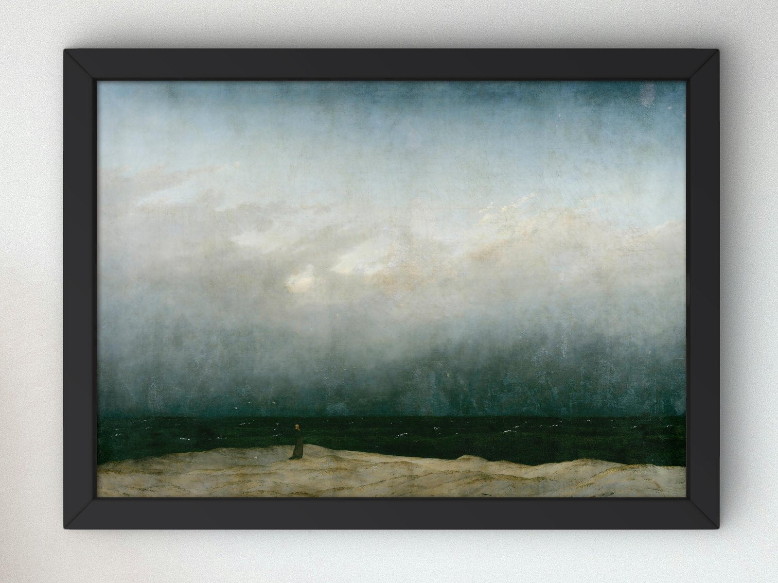 Monk by the Sea by Caspar David Friedrich, 1808, Romanticism, fine art print