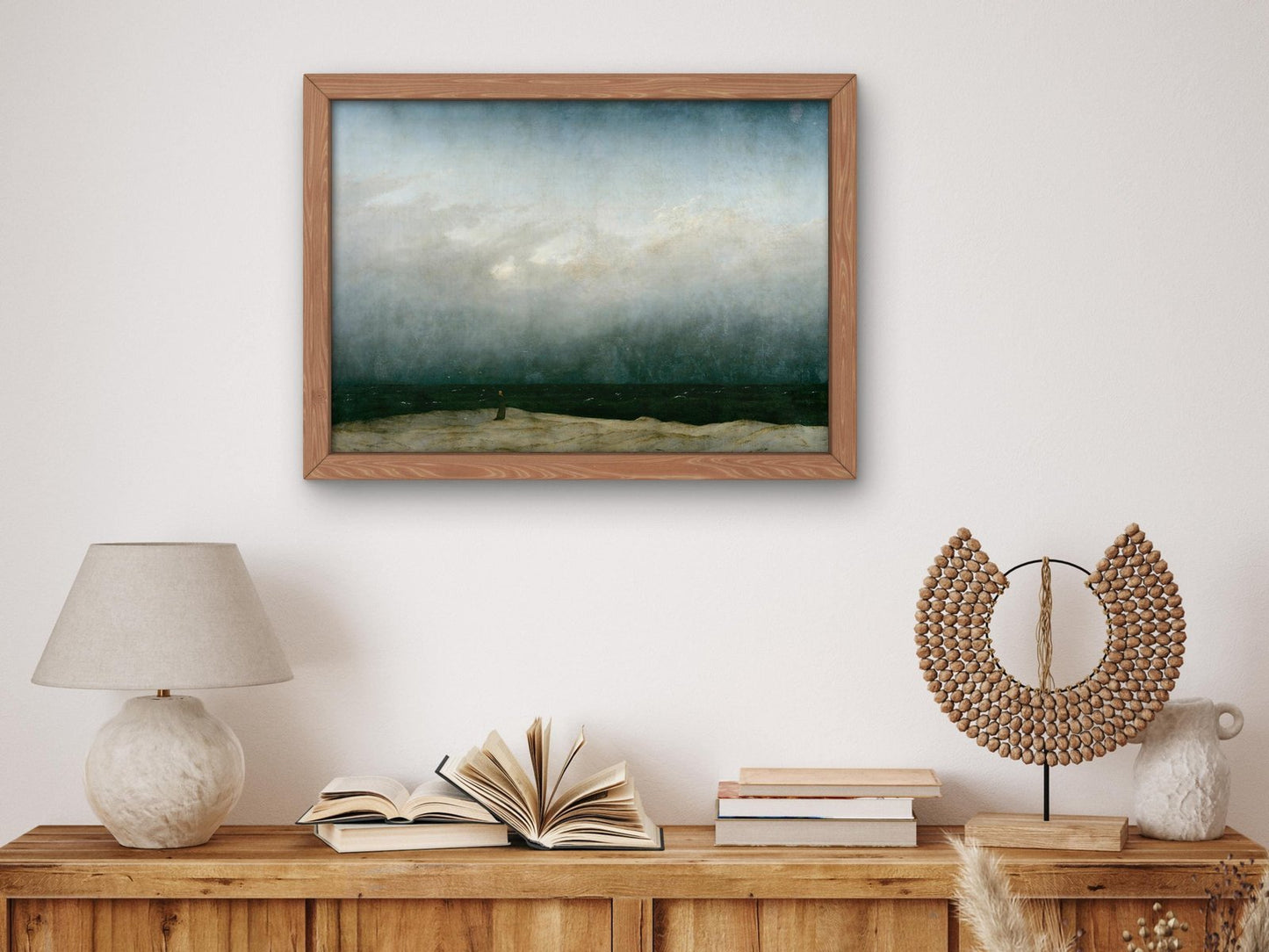 Monk by the Sea by Caspar David Friedrich, 1808, Romanticism, fine art print