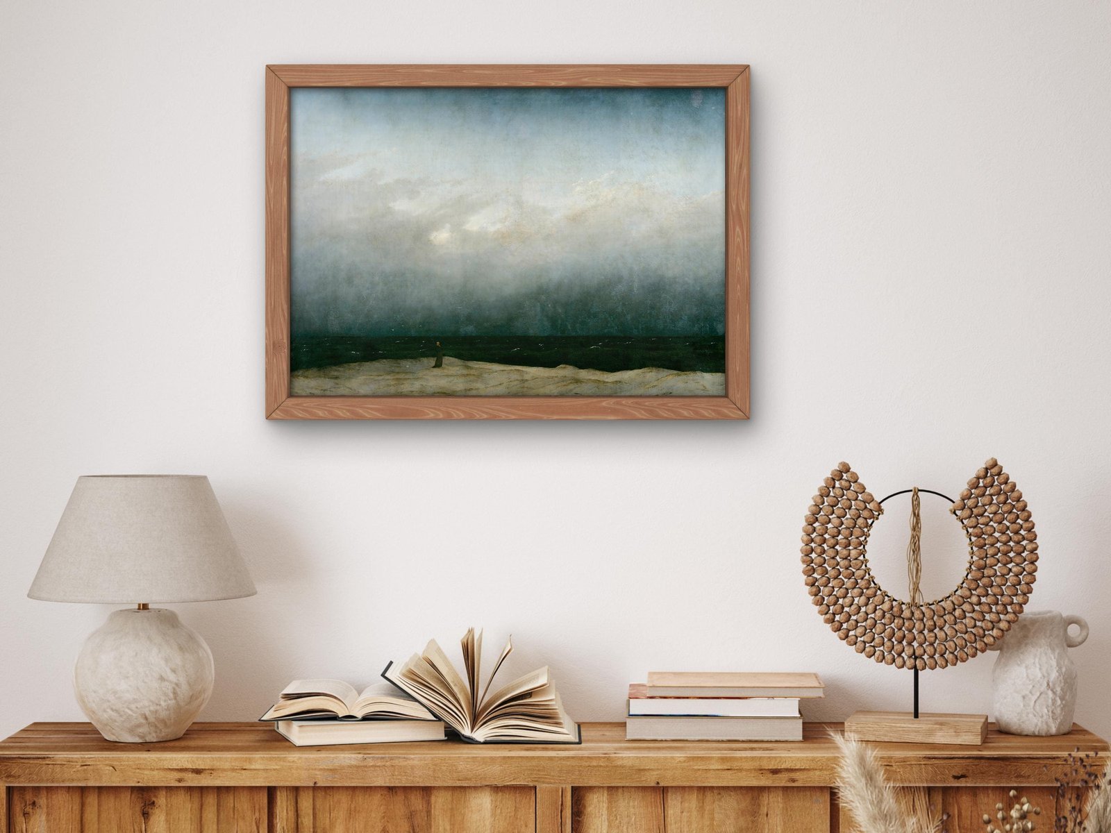 Monk by the Sea by Caspar David Friedrich, 1808, Romanticism, fine art print