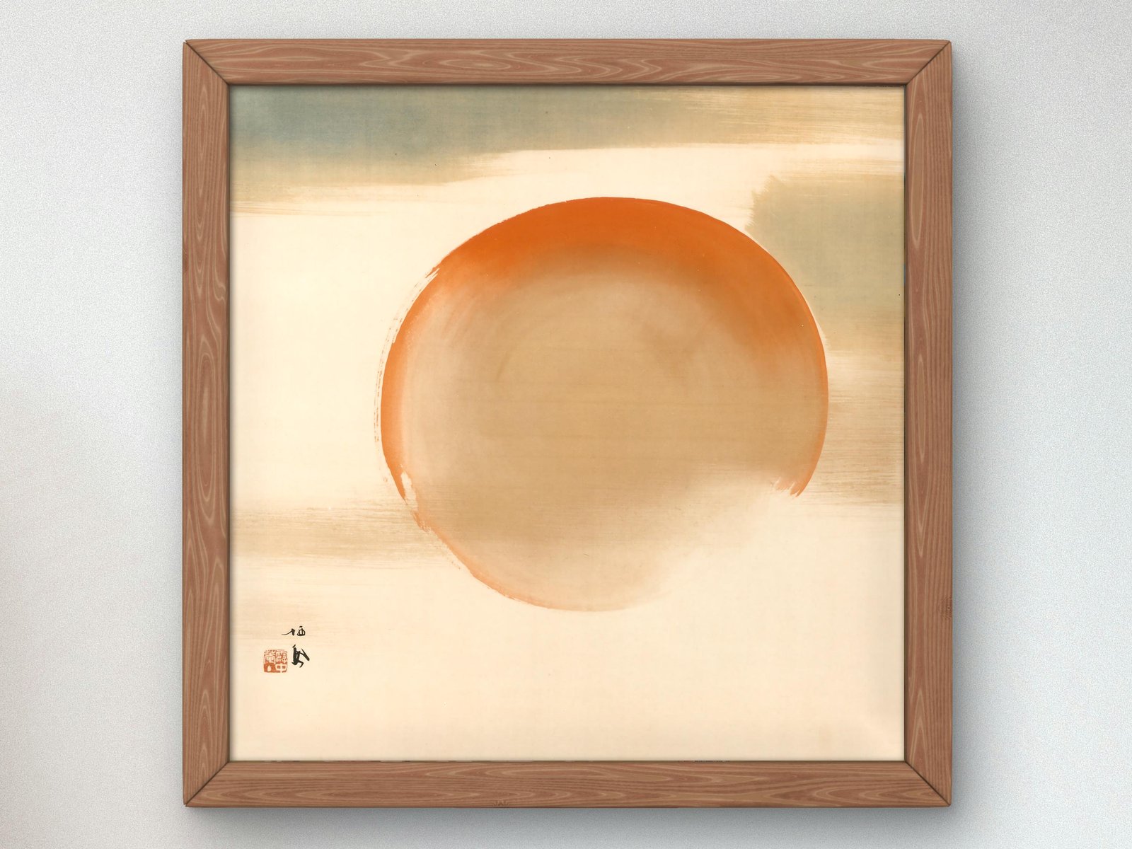 The Morning Sun by Takeuchi Seihō, 1933, Japanese Woodblock Prints, fine art print