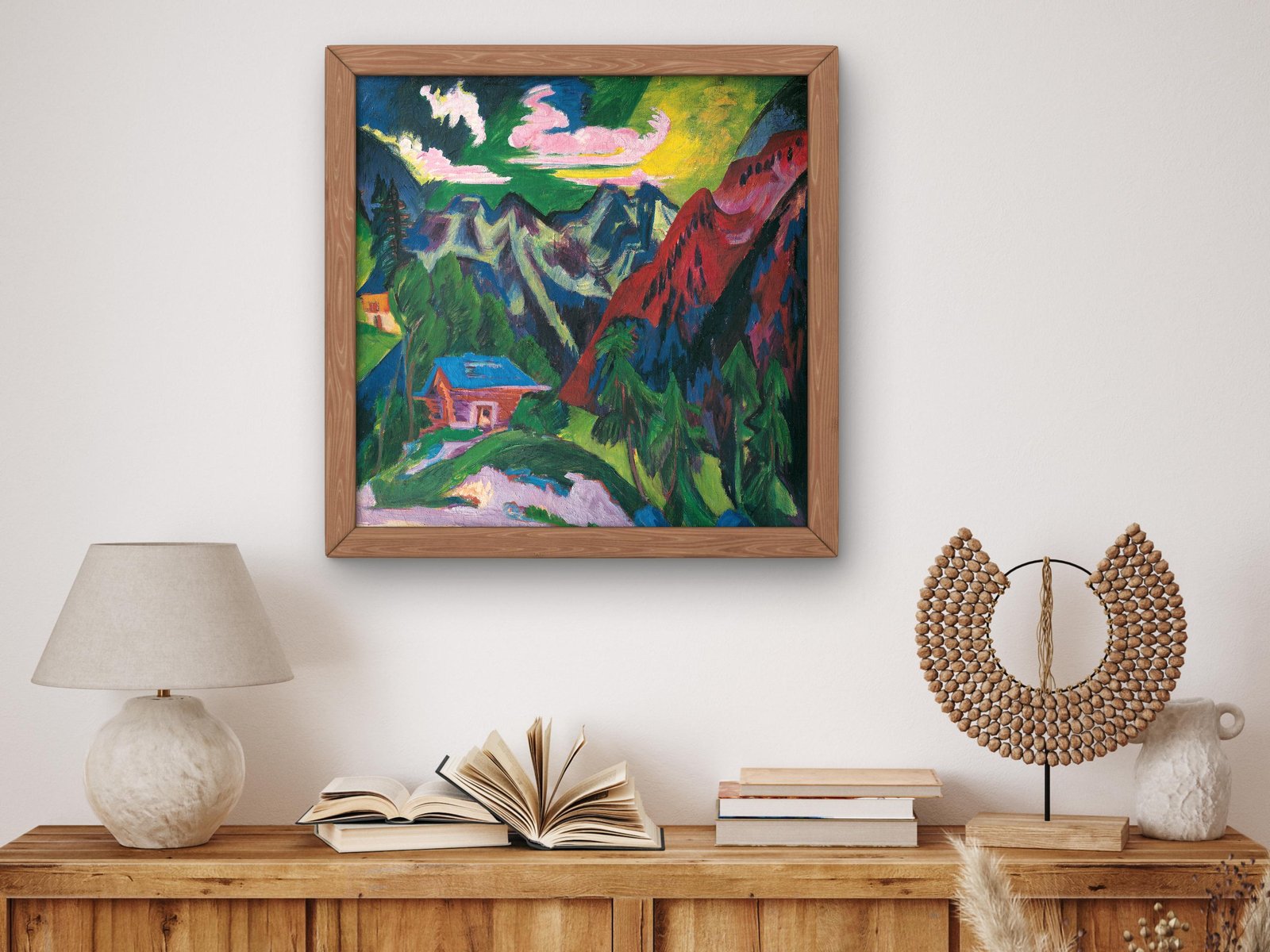 The Mountains of Klosters by Ernst Ludwig Kirchner, 1923, Expressionism and Fauvism, fine art print