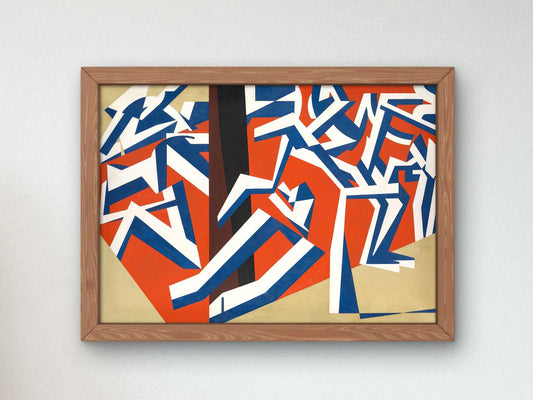 The Mud Bath by David Bomberg, 1914, Cubism and Abstract Art, fine art print