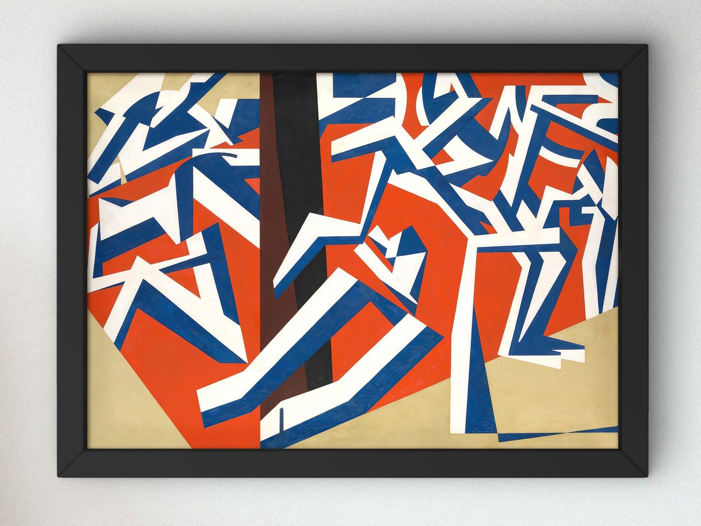 The Mud Bath by David Bomberg, 1914, Cubism and Abstract Art, fine art print