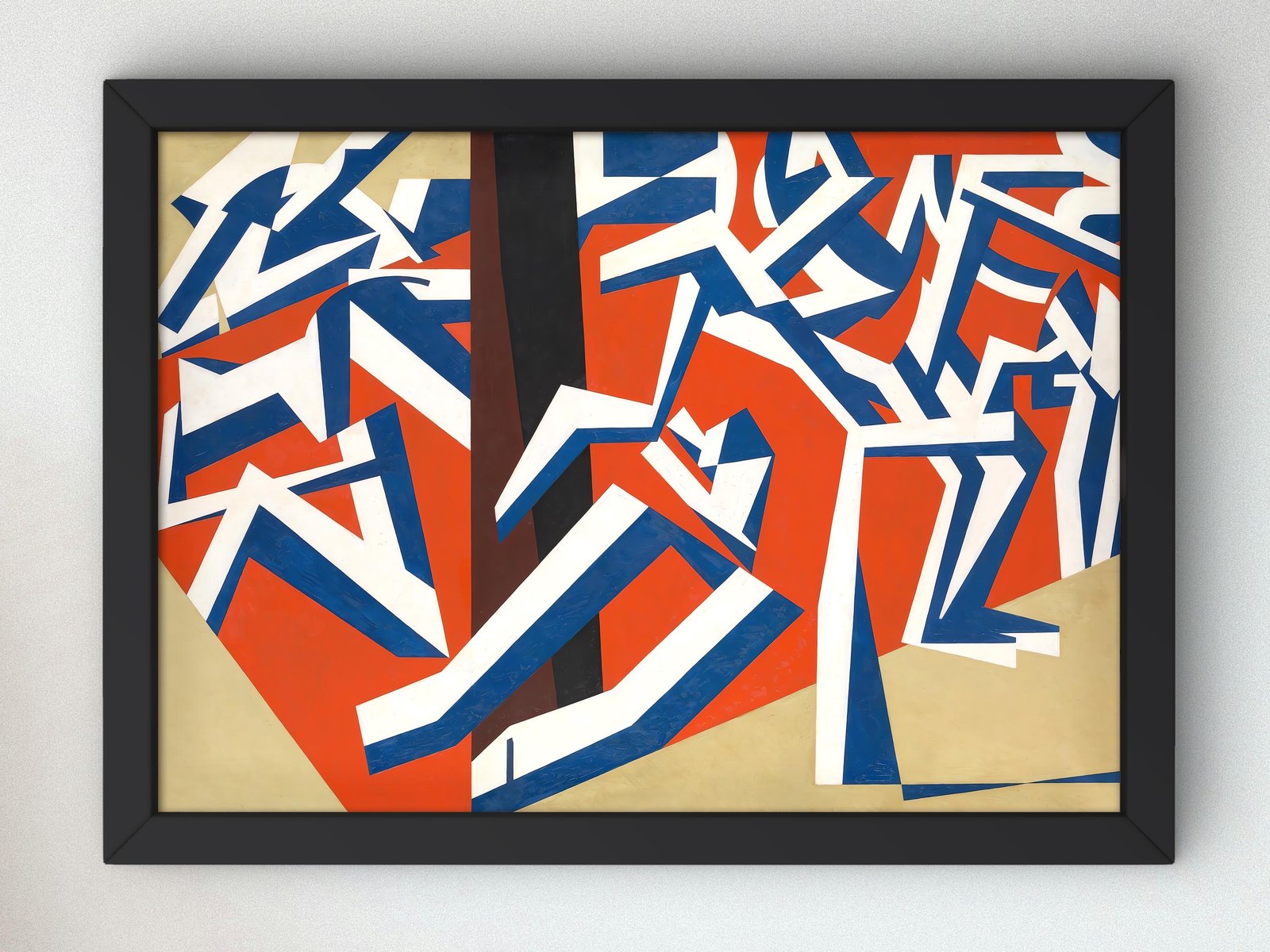 The Mud Bath by David Bomberg, 1914, Cubism and Abstract Art, fine art print