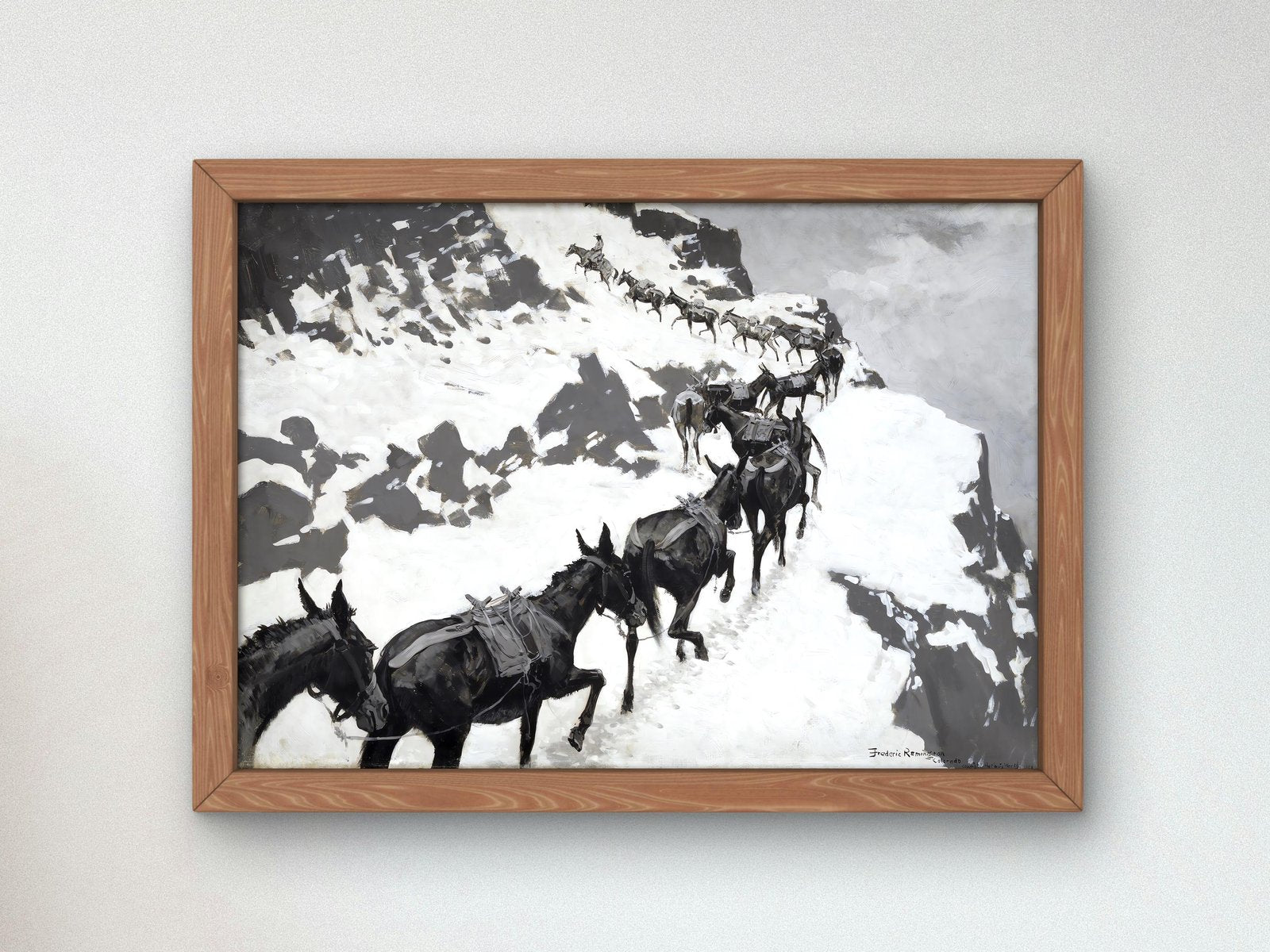 The Mule Pack by Frederic Remington, 1901, Realism and Naturalism, fine art print