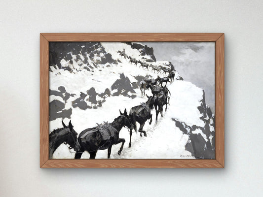 The Mule Pack by Frederic Remington, 1901, Realism and Naturalism, fine art print
