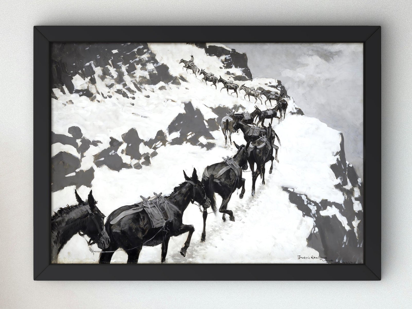 The Mule Pack by Frederic Remington, 1901, Realism and Naturalism, fine art print