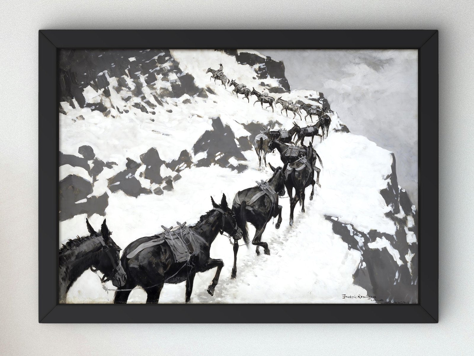 The Mule Pack by Frederic Remington, 1901, Realism and Naturalism, fine art print